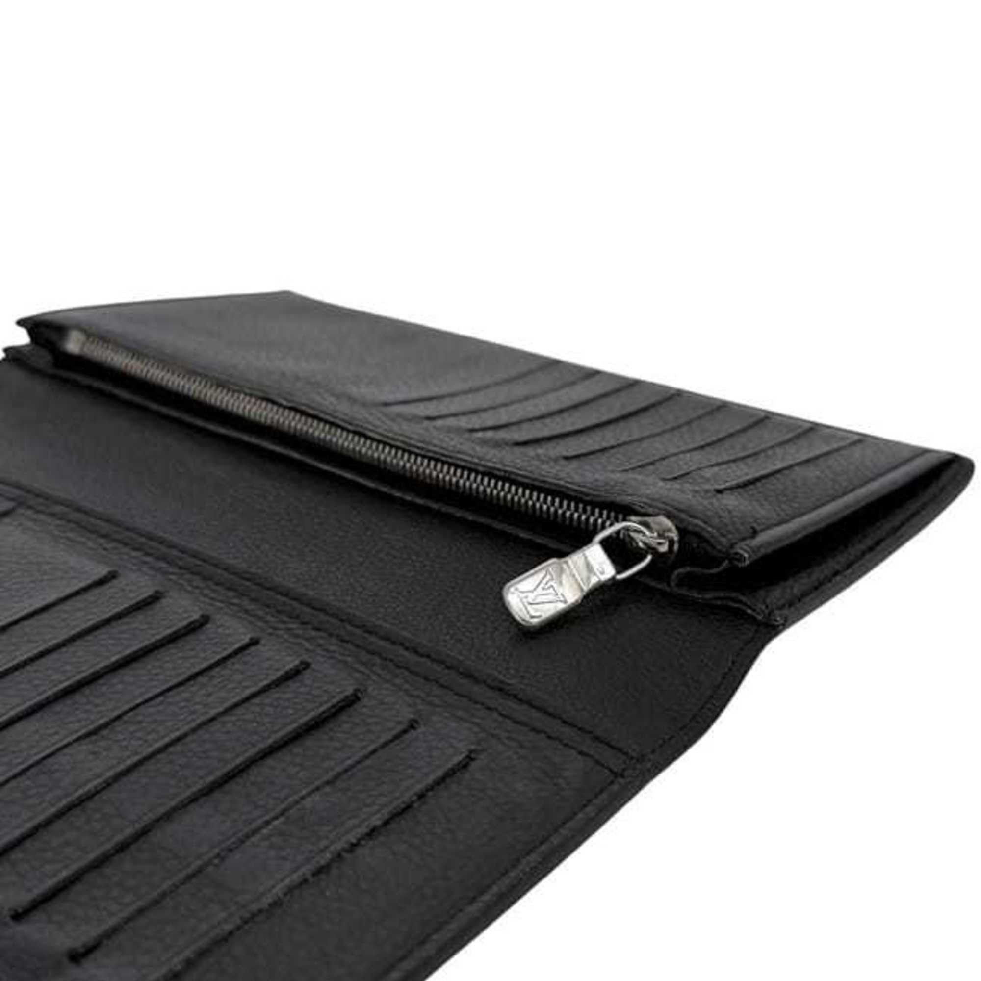 Louis Vuitton Louis Vuitton Bifold Long Wallet Portefeuille Brazza ec-24867 Black Noir M58818 Taurillon Leather SP4129 LOUIS VUITTON Men's and Women's Size ONE SIZE - 7 Thumbnail