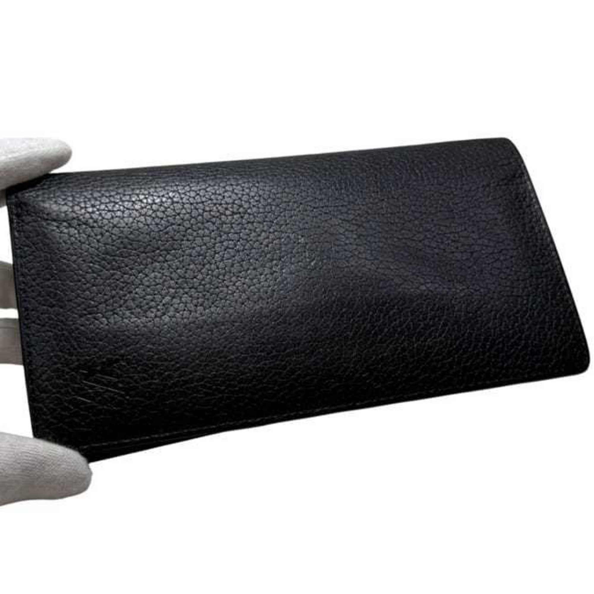 Louis Vuitton Louis Vuitton Bifold Long Wallet Portefeuille Brazza ec-24867 Black Noir M58818 Taurillon Leather SP4129 LOUIS VUITTON Men's and Women's Size ONE SIZE - 10 Thumbnail