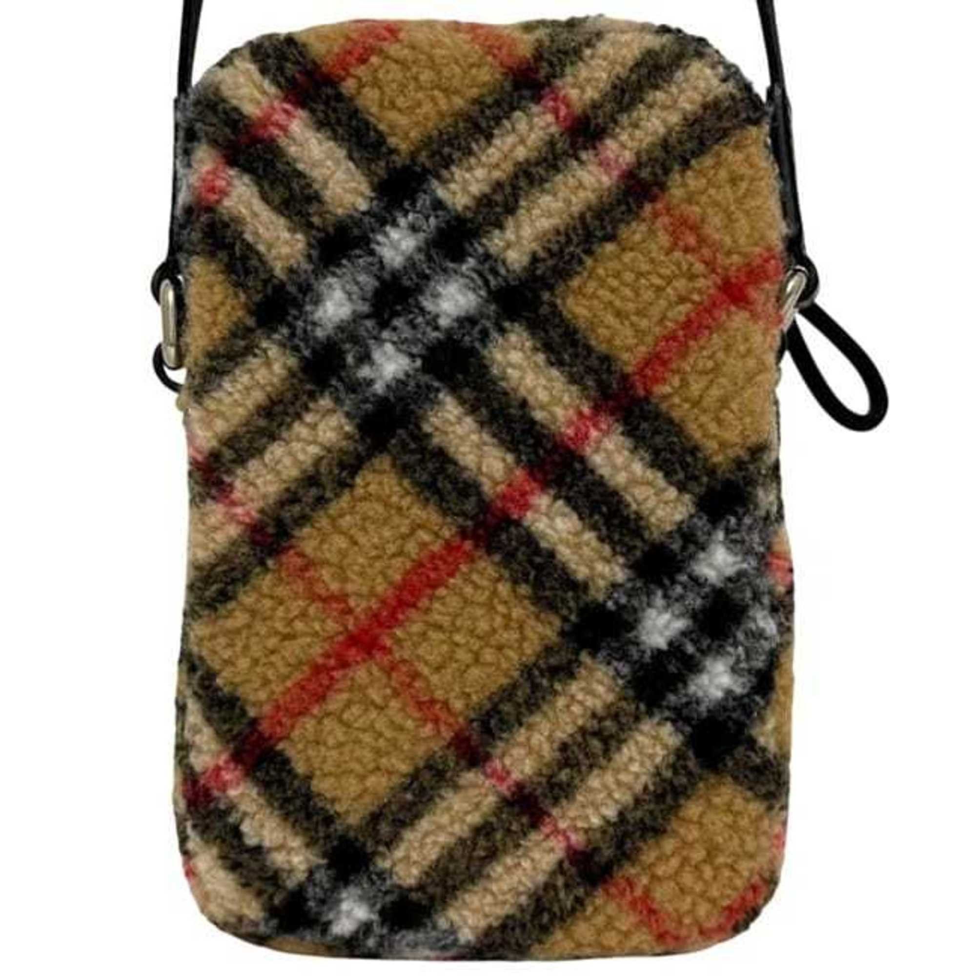 Burberry Burberry Vertical Mini Shoulder Bag (ec-24876) in Beige (Archive Beige) 8078299. Unused. Wool, leather, and fleece material. Crossbody bag Nova Check pattern. Size ONE SIZE - 5 Thumbnail
