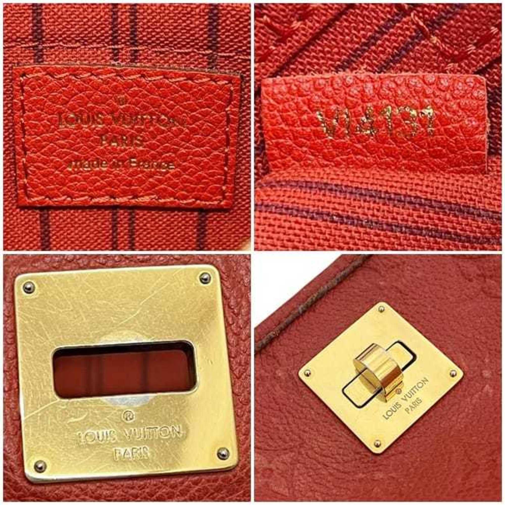 Louis Vuitton Louis Vuitton Citadines PM Tote Bag f-24861 Red Oriane Monogram Empreinte M40556 Leather VI4131 LOUIS VUITTON Embossed Size ONE SIZE - 4 Thumbnail
