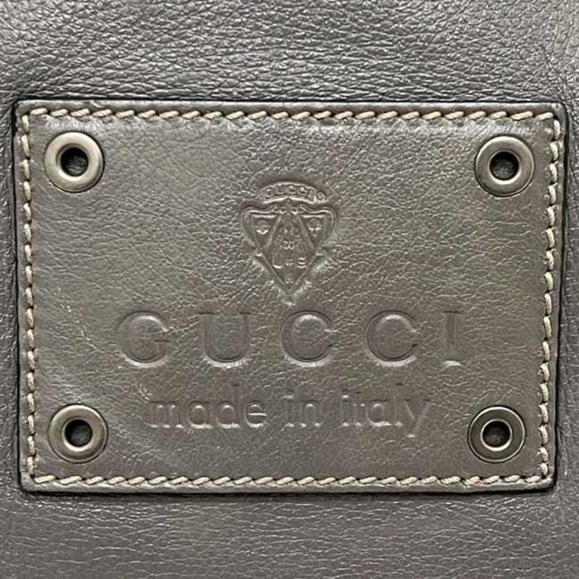 Gucci Gucci Tote Bag ec-24749 Gray Hysteria 211126 Leather 002058 GUCCI Men's and Women's Large Embossed Size ONE SIZE - 5 Thumbnail