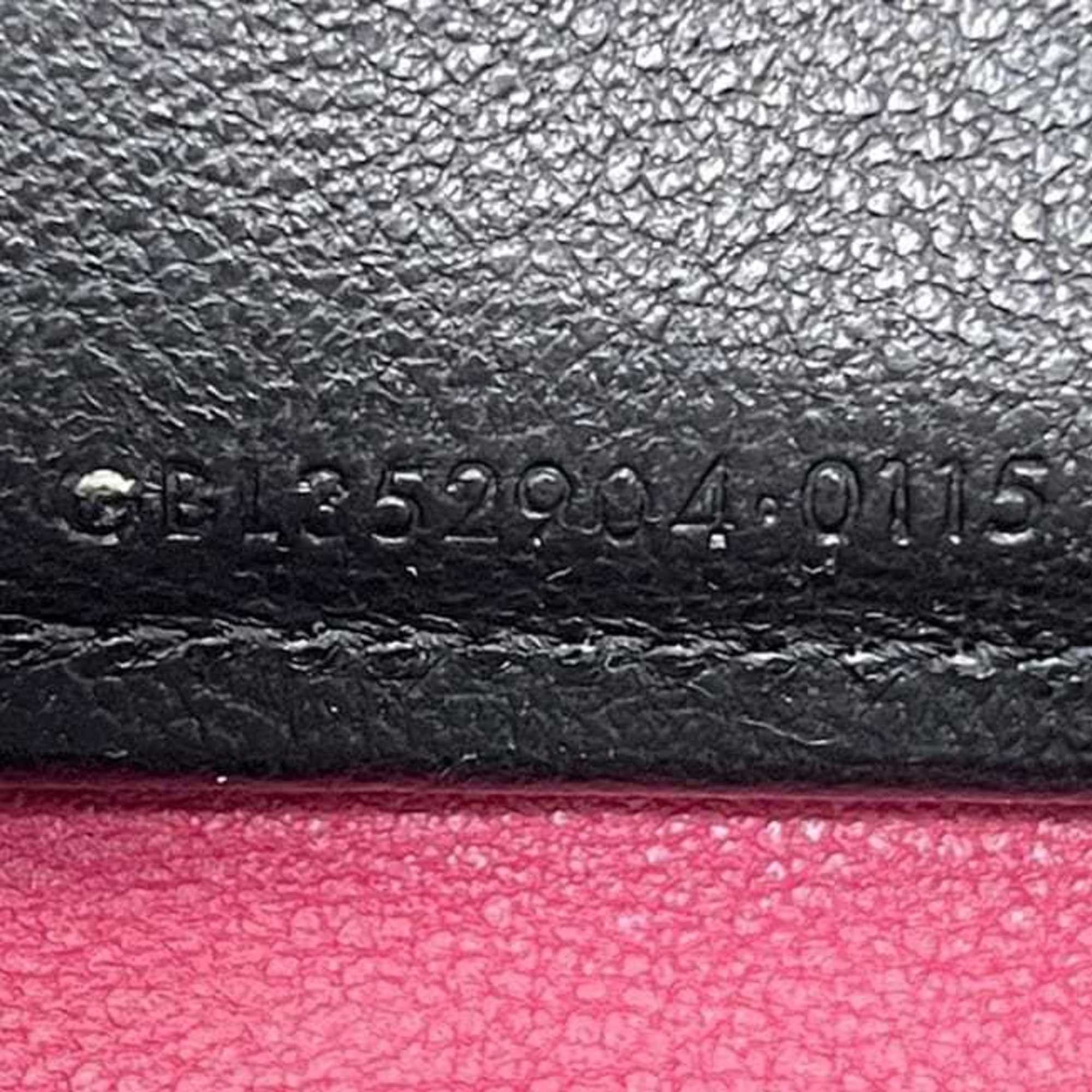 Yves Saint Laurent Yves Saint Laurent round long wallet ec-24790 pink 352904 CP20O 5514 leather YVES SAINT LAURENT YSL stitching embroidery women's men's Size ONE SIZE - 5 Thumbnail