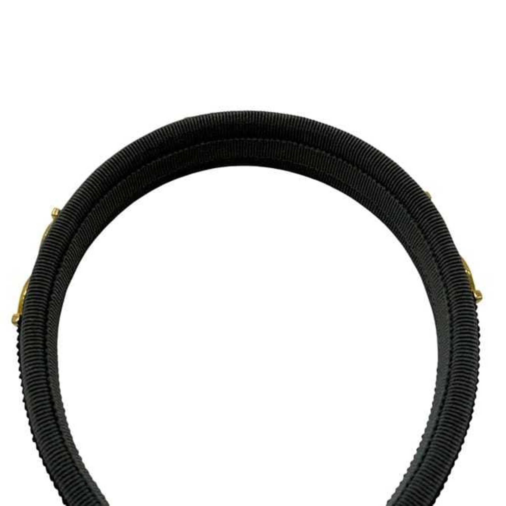 Salvatore Ferragamo Salvatore Ferragamo Headband ec-24812 Khaki Green Gancini Canvas GP Hair Accessory Dark Women's Size ONE SIZE - 9 Thumbnail