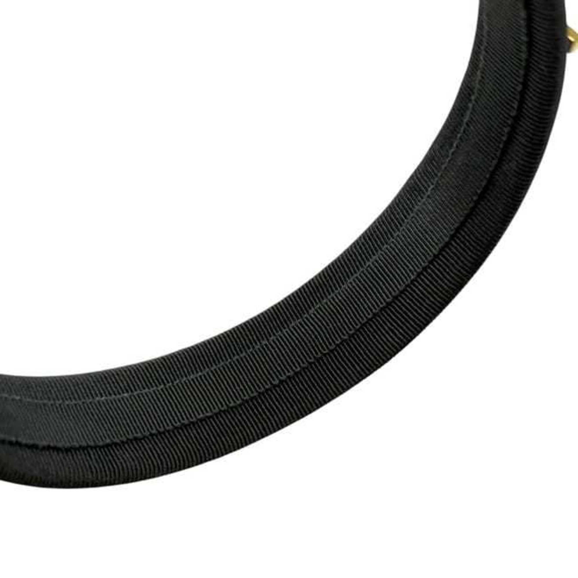 Salvatore Ferragamo Salvatore Ferragamo Headband ec-24812 Khaki Green Gancini Canvas GP Hair Accessory Dark Women's Size ONE SIZE - 8 Thumbnail