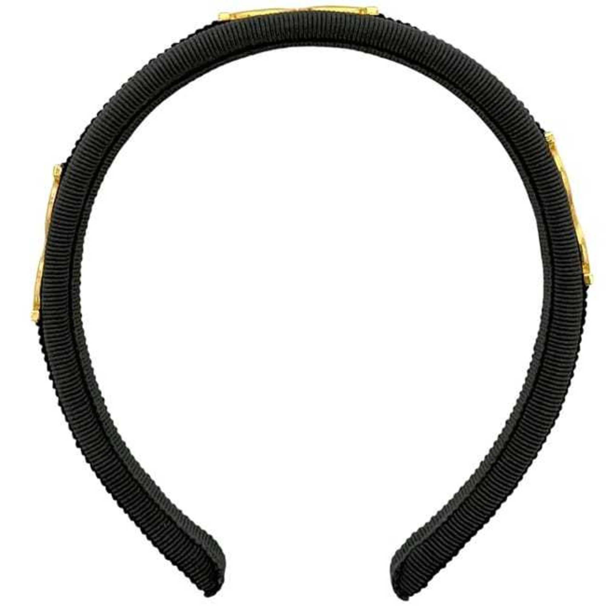 Salvatore Ferragamo Salvatore Ferragamo Headband ec-24812 Khaki Green Gancini Canvas GP Hair Accessory Dark Women's Size ONE SIZE - 3 Thumbnail