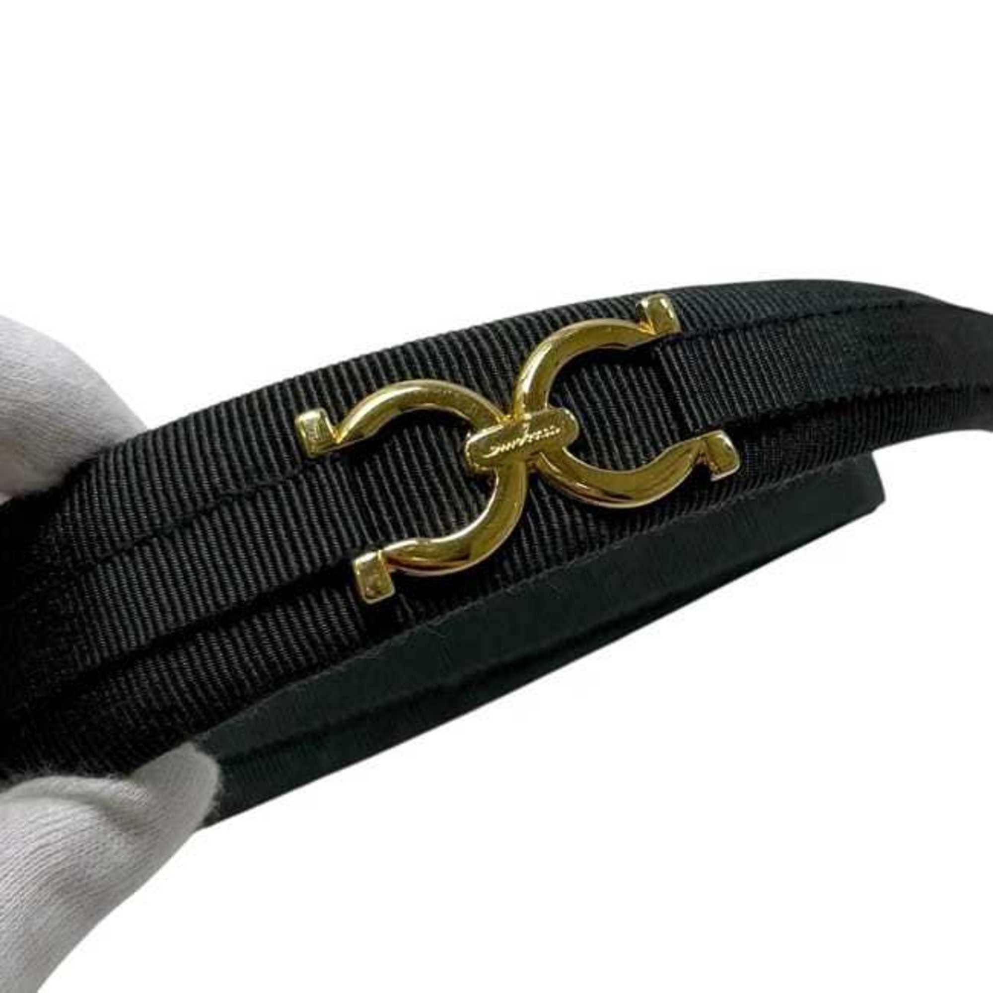 Salvatore Ferragamo Salvatore Ferragamo Headband ec-24812 Khaki Green Gancini Canvas GP Hair Accessory Dark Women's Size ONE SIZE - 10 Thumbnail