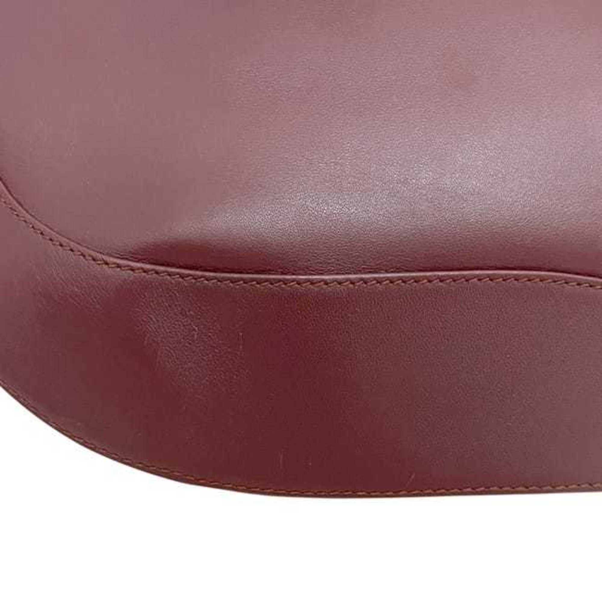 Cartier Cartier Clutch Bag ec-24755 Bordeaux Must Leather Handbag Second Calf Red Wine Women's Men's Size ONE SIZE - 10 Thumbnail