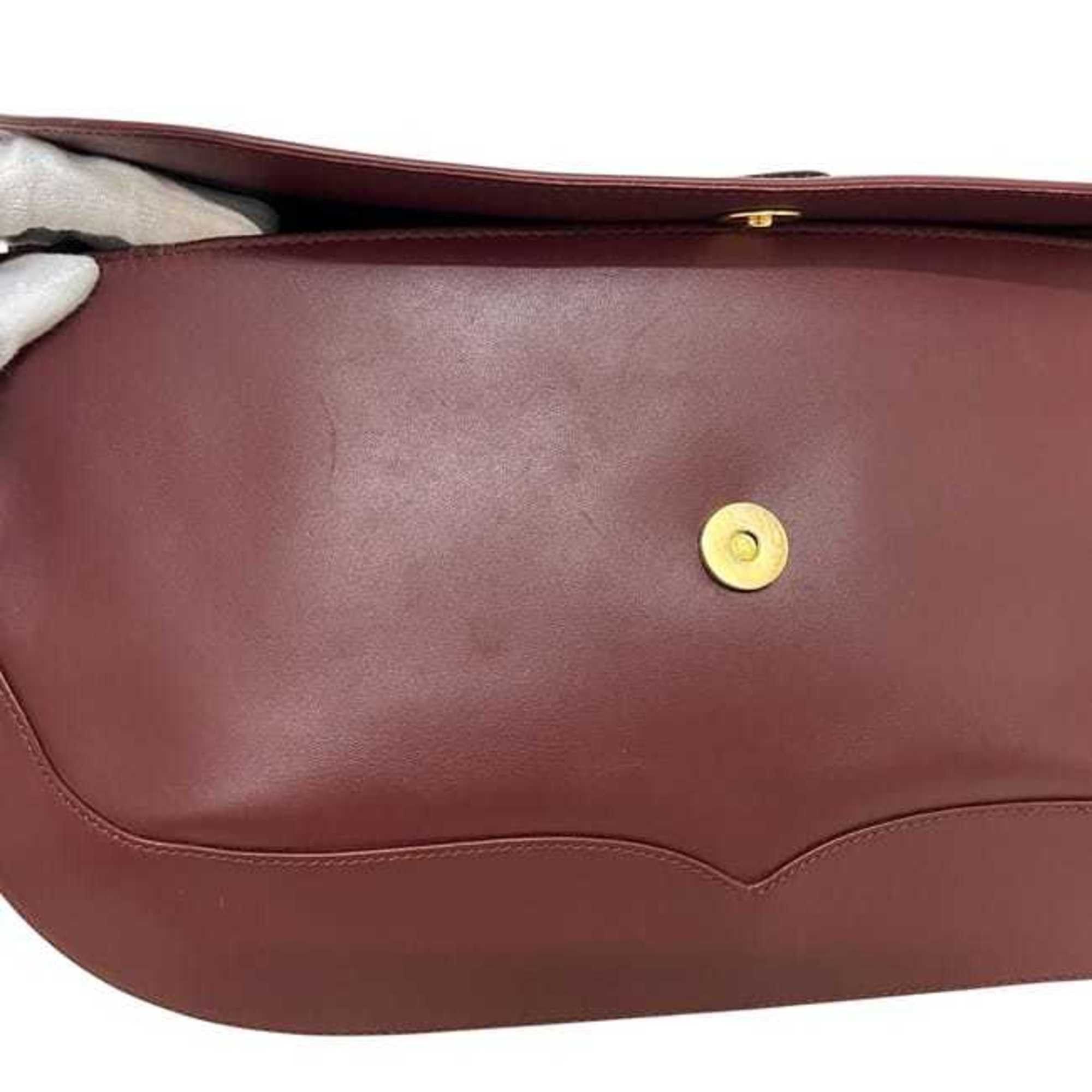 Cartier Cartier Clutch Bag ec-24755 Bordeaux Must Leather Handbag Second Calf Red Wine Women's Men's Size ONE SIZE - 9 Thumbnail