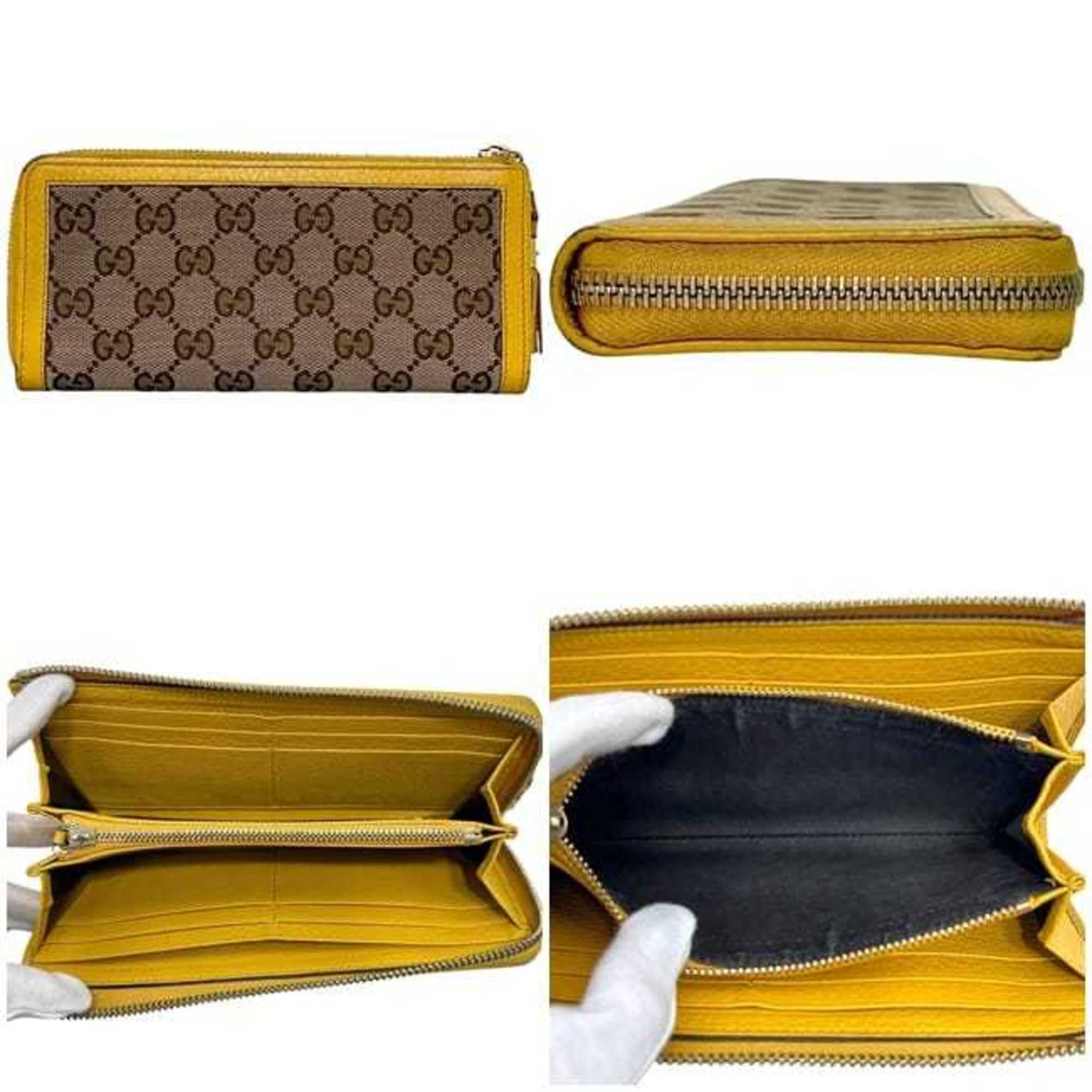 Gucci Gucci L-shaped long wallet ec-24822 beige yellow GG canvas and bamboo 306616 leather 0416 GUCCI tassel women's men's Size ONE SIZE - 3 Thumbnail