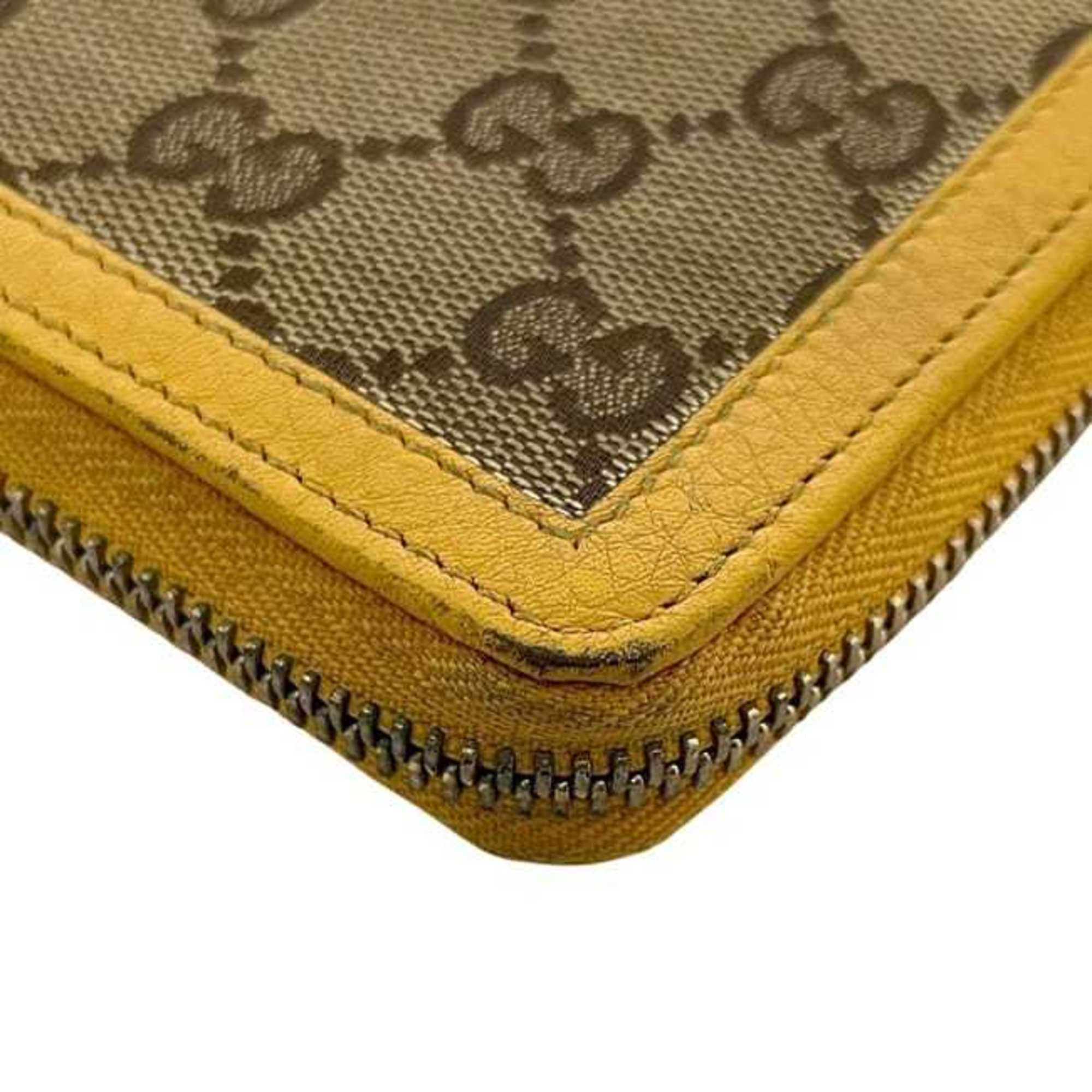 Gucci Gucci L-shaped long wallet ec-24822 beige yellow GG canvas and bamboo 306616 leather 0416 GUCCI tassel women's men's Size ONE SIZE - 9 Thumbnail