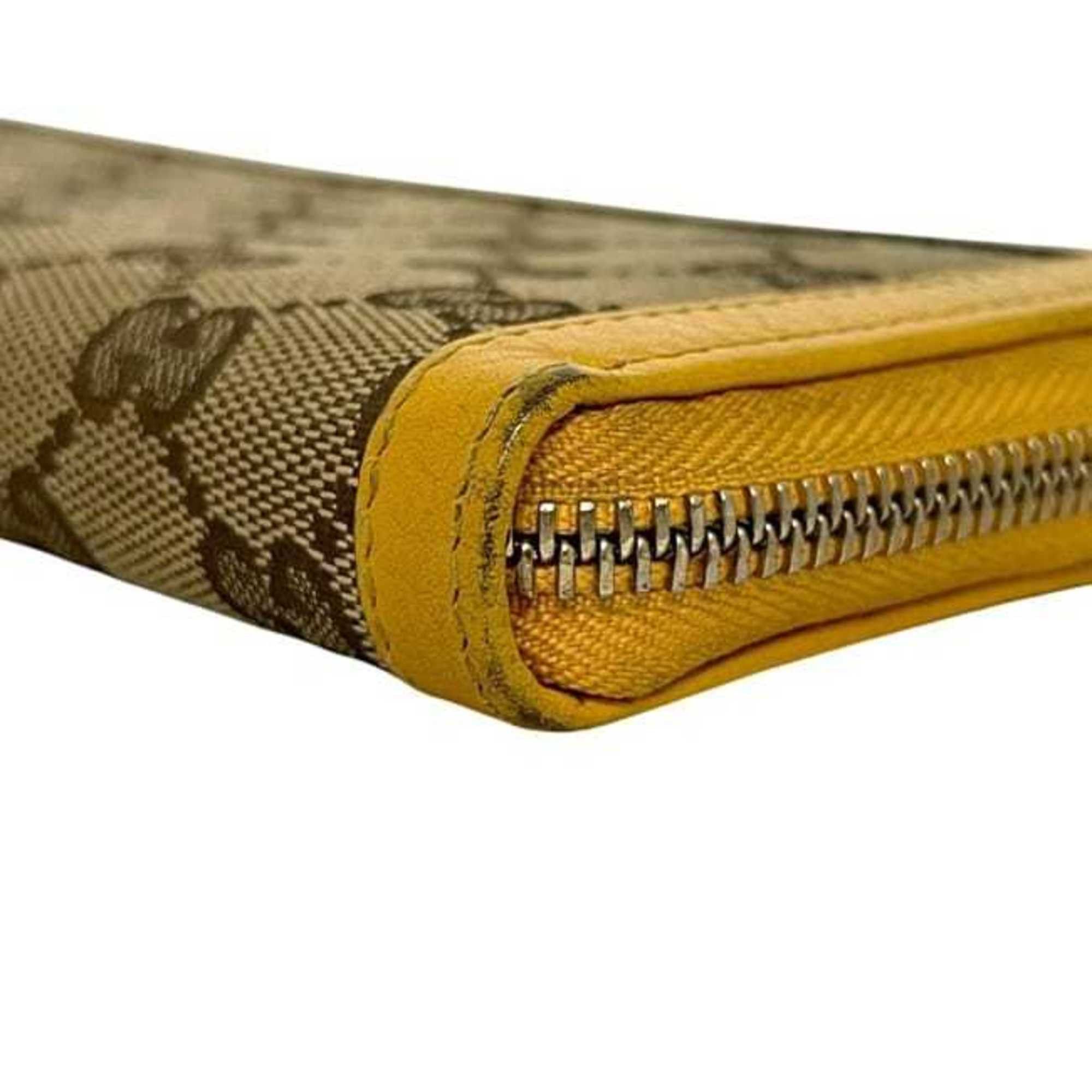 Gucci Gucci L-shaped long wallet ec-24822 beige yellow GG canvas and bamboo 306616 leather 0416 GUCCI tassel women's men's Size ONE SIZE - 10 Thumbnail