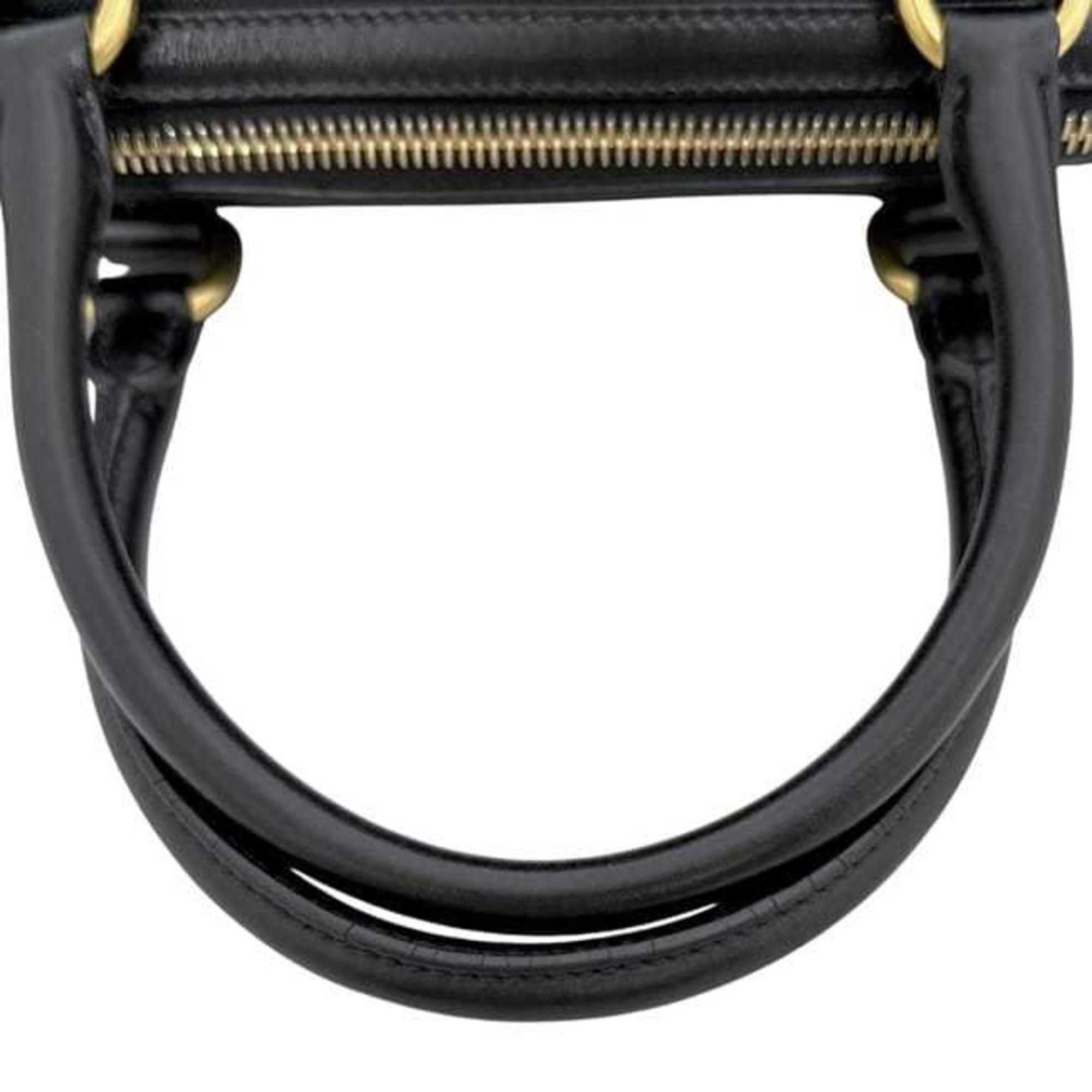 Prada Prada 2-way bag f-24800 Black NERO 1BA579 Jacquard canvas and leather 197/B PRADA shoulder bag, tote crossbody black, women's, embroidered Size ONE SIZE - 5 Thumbnail