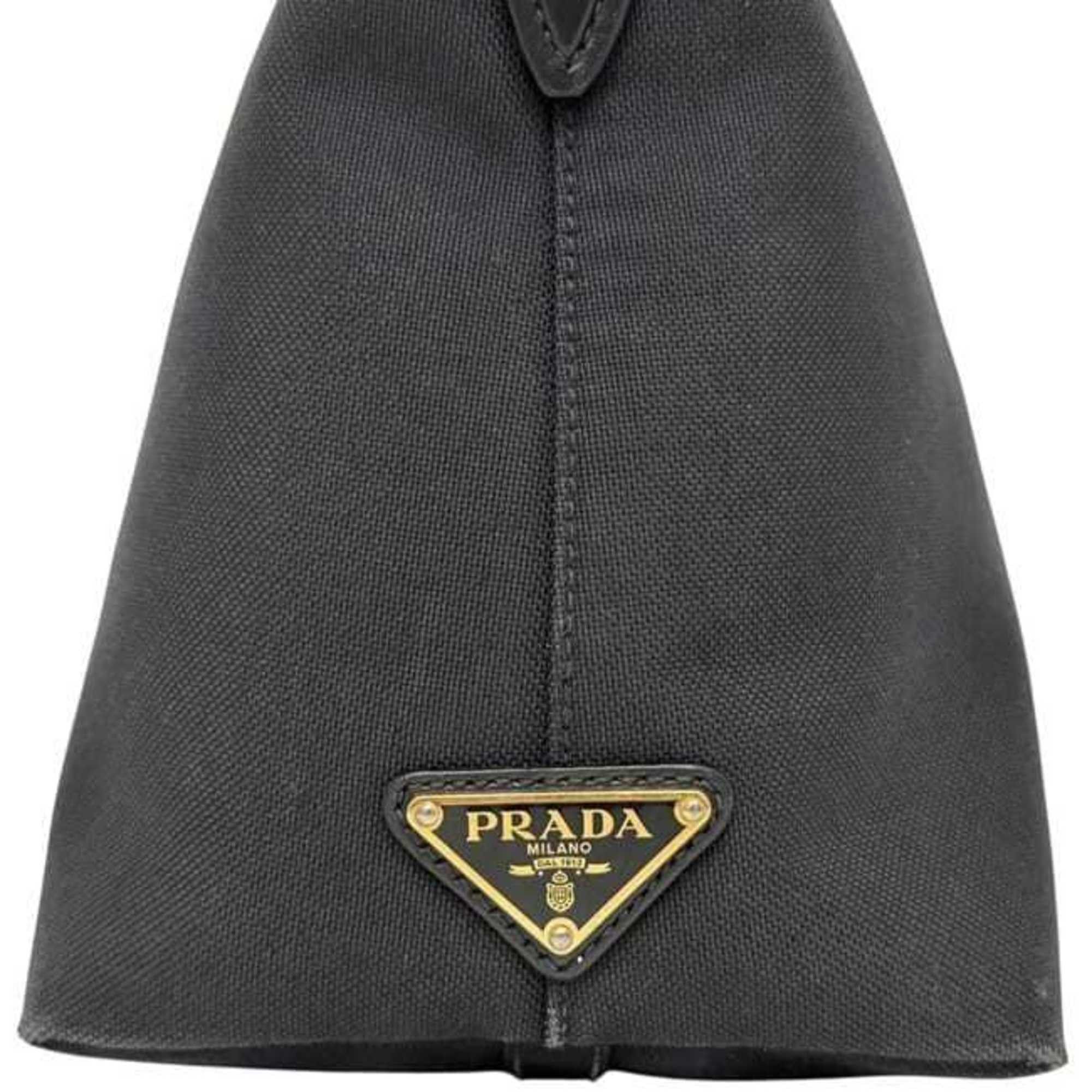 Prada Prada 2-way bag f-24800 Black NERO 1BA579 Jacquard canvas and leather 197/B PRADA shoulder bag, tote crossbody black, women's, embroidered Size ONE SIZE - 9 Thumbnail