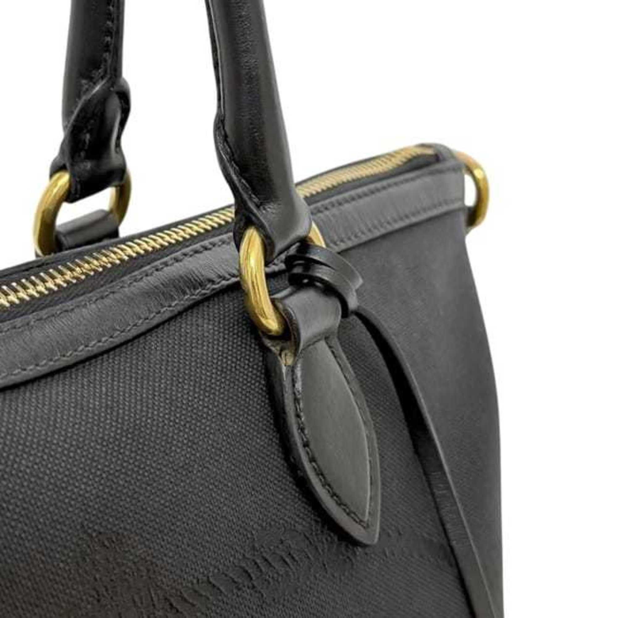 Prada Prada 2-way bag f-24800 Black NERO 1BA579 Jacquard canvas and leather 197/B PRADA shoulder bag, tote crossbody black, women's, embroidered Size ONE SIZE - 6 Thumbnail