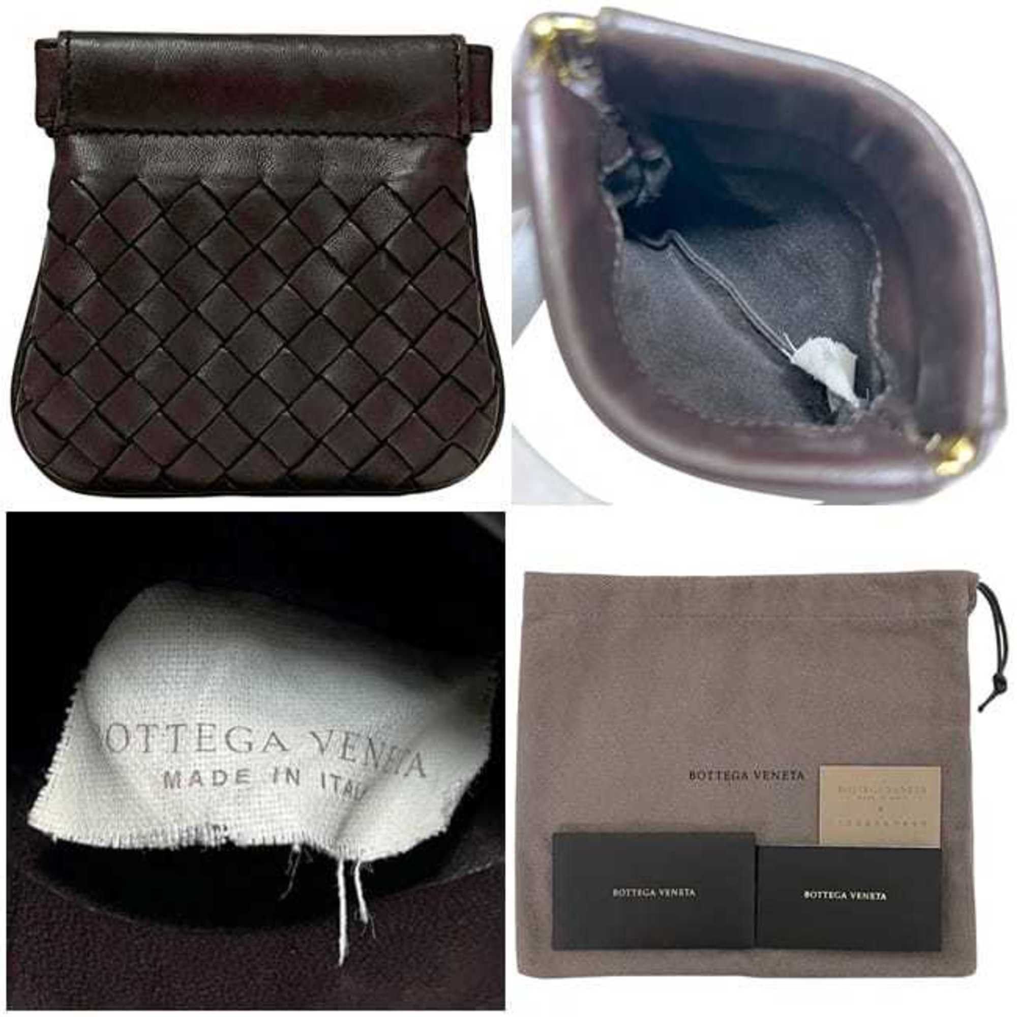 Bottega Veneta Bottega Veneta Coin Case ec-24814 Brown Intrecciato 189987 Leather Purse V 0013 2040 EPEV 2063 B BOTTEGA VENETA Pouch Mini Wallet Compact Size ONE SIZE - 3 Thumbnail