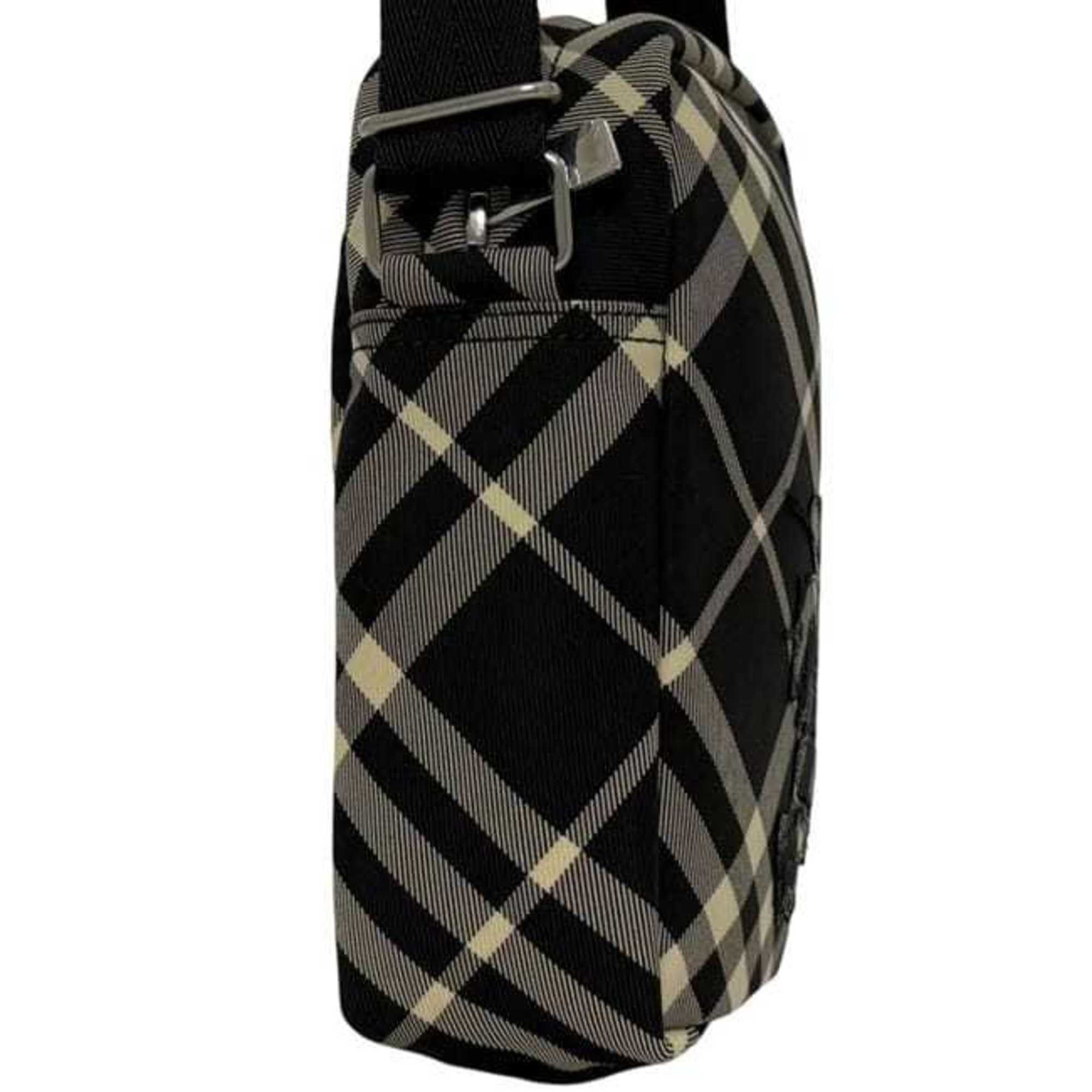 Burberry Burberry Shoulder Bag ec-24877 Black Classic Check 8097636 Unused Canvas Leather Crossbody with Pattern and Patch, Smartphone Pochette Size ONE SIZE - 5 Thumbnail