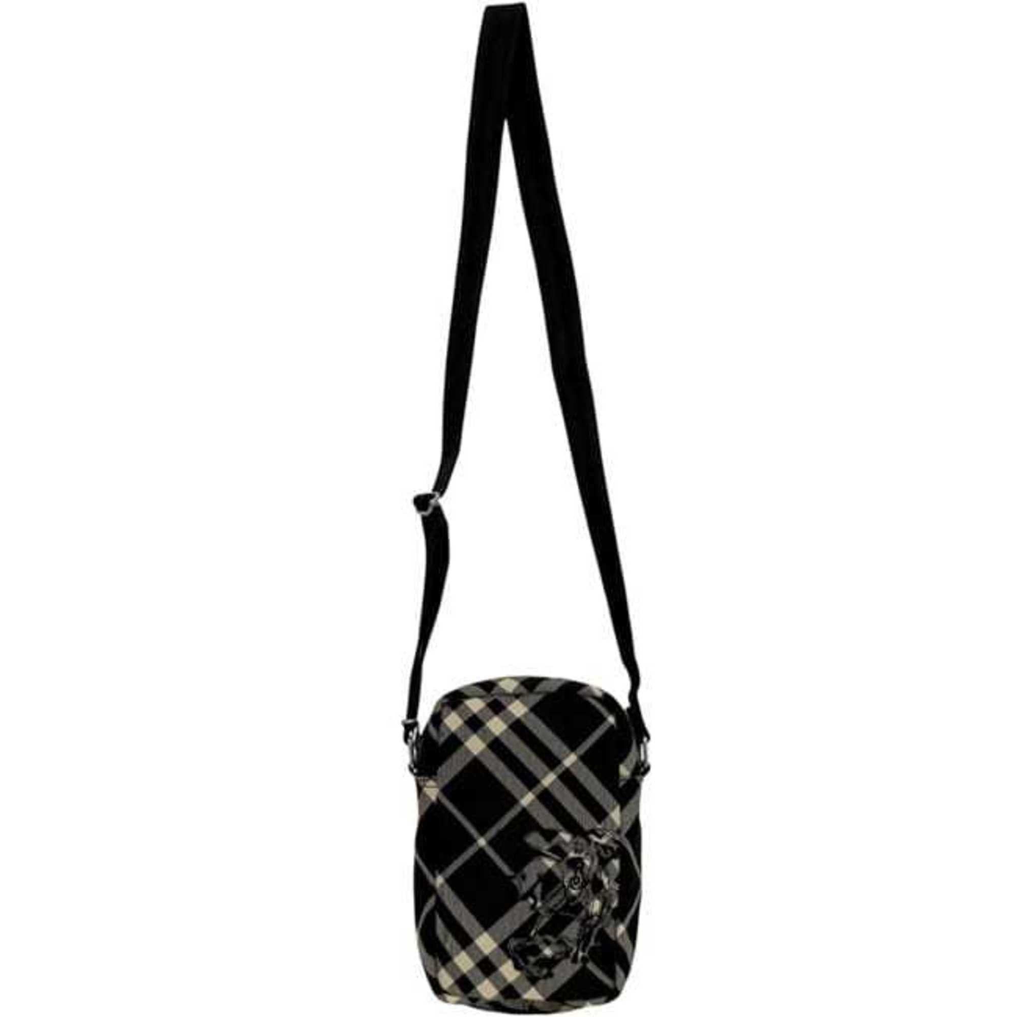 Burberry Burberry Shoulder Bag ec-24877 Black Classic Check 8097636 Unused Canvas Leather Crossbody with Pattern and Patch, Smartphone Pochette Size ONE SIZE - 3 Thumbnail