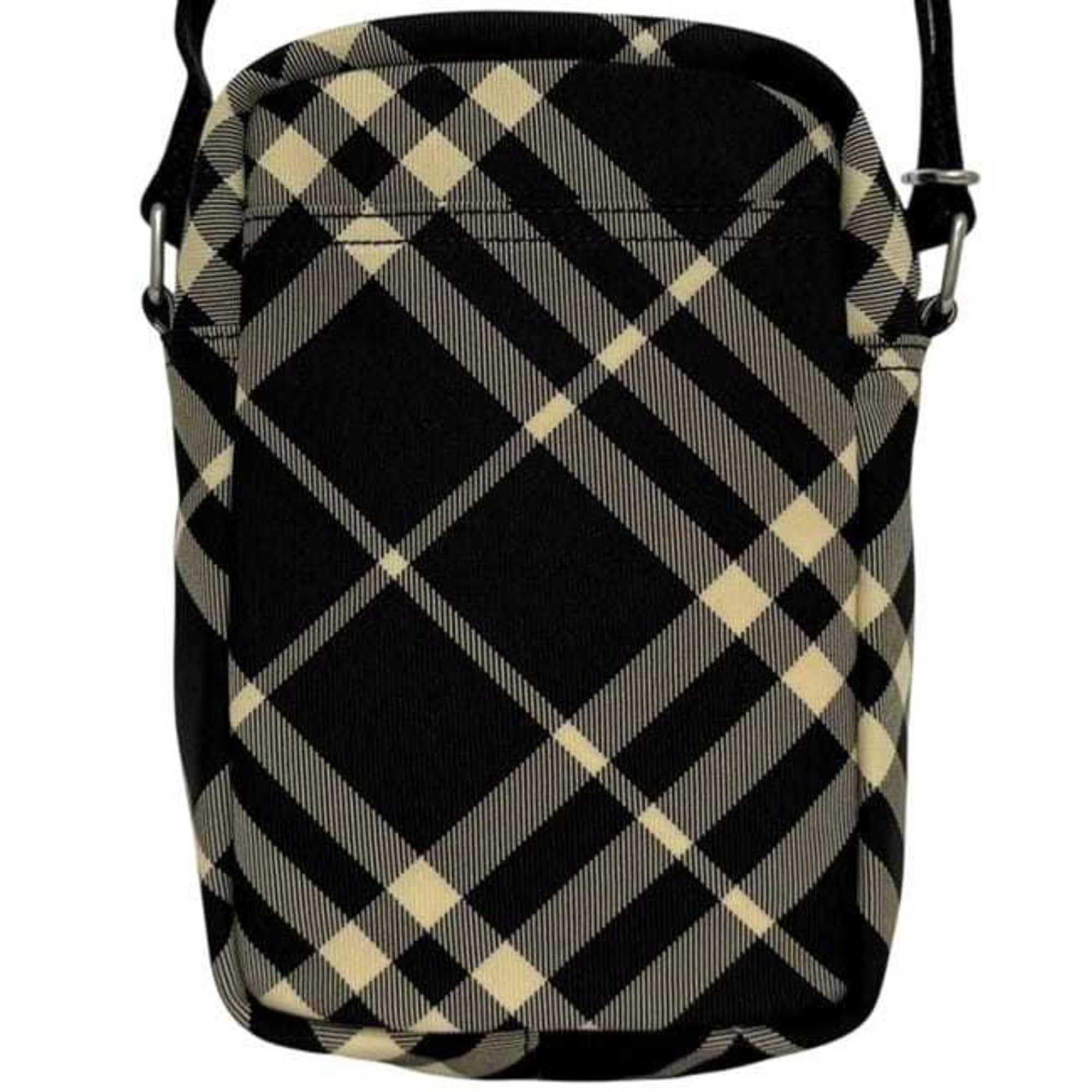 Burberry Burberry Shoulder Bag ec-24877 Black Classic Check 8097636 Unused Canvas Leather Crossbody with Pattern and Patch, Smartphone Pochette Size ONE SIZE - 6 Thumbnail