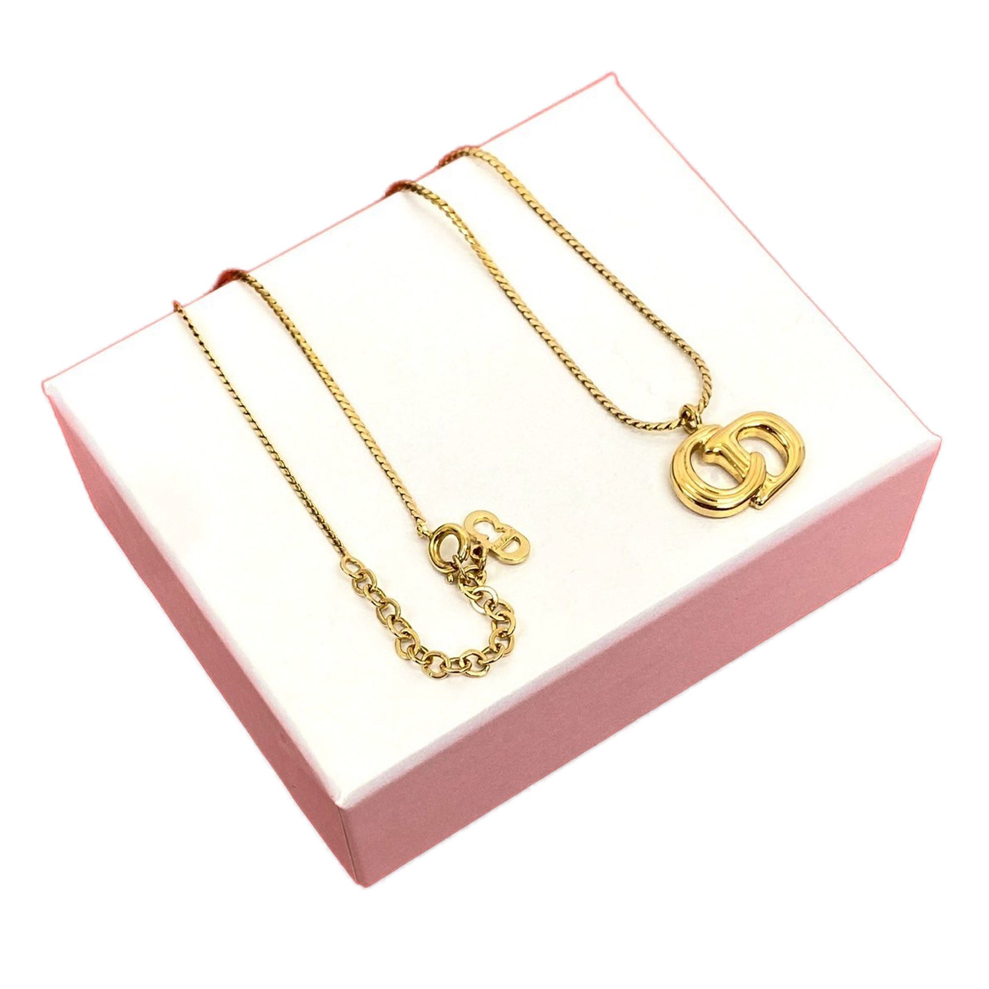 Dior Dior Gold Plated CD Logo Pendant Necklace Size ONE SIZE - 8 Thumbnail