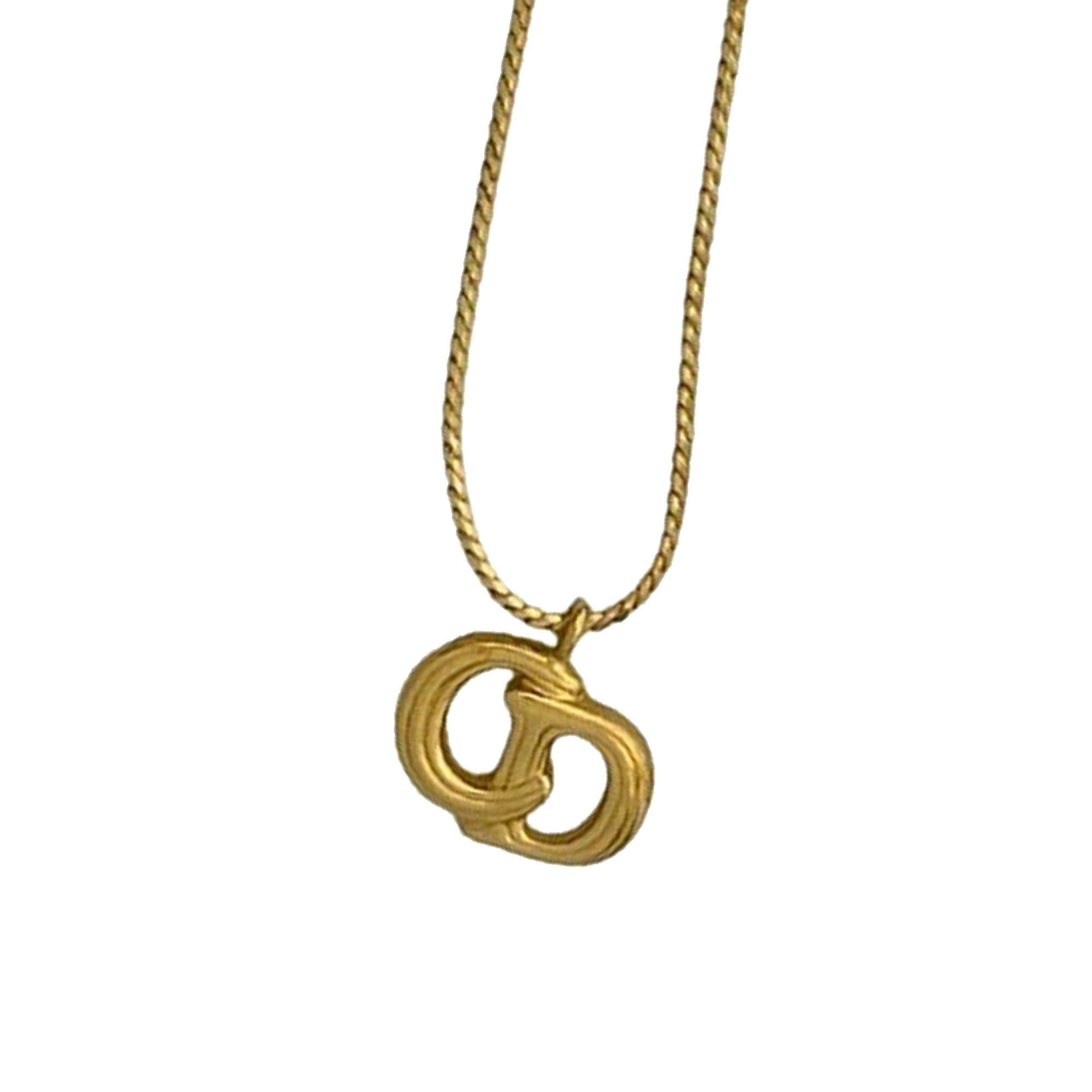 Dior Dior Gold Plated CD Logo Pendant Necklace Size ONE SIZE - 6 Thumbnail