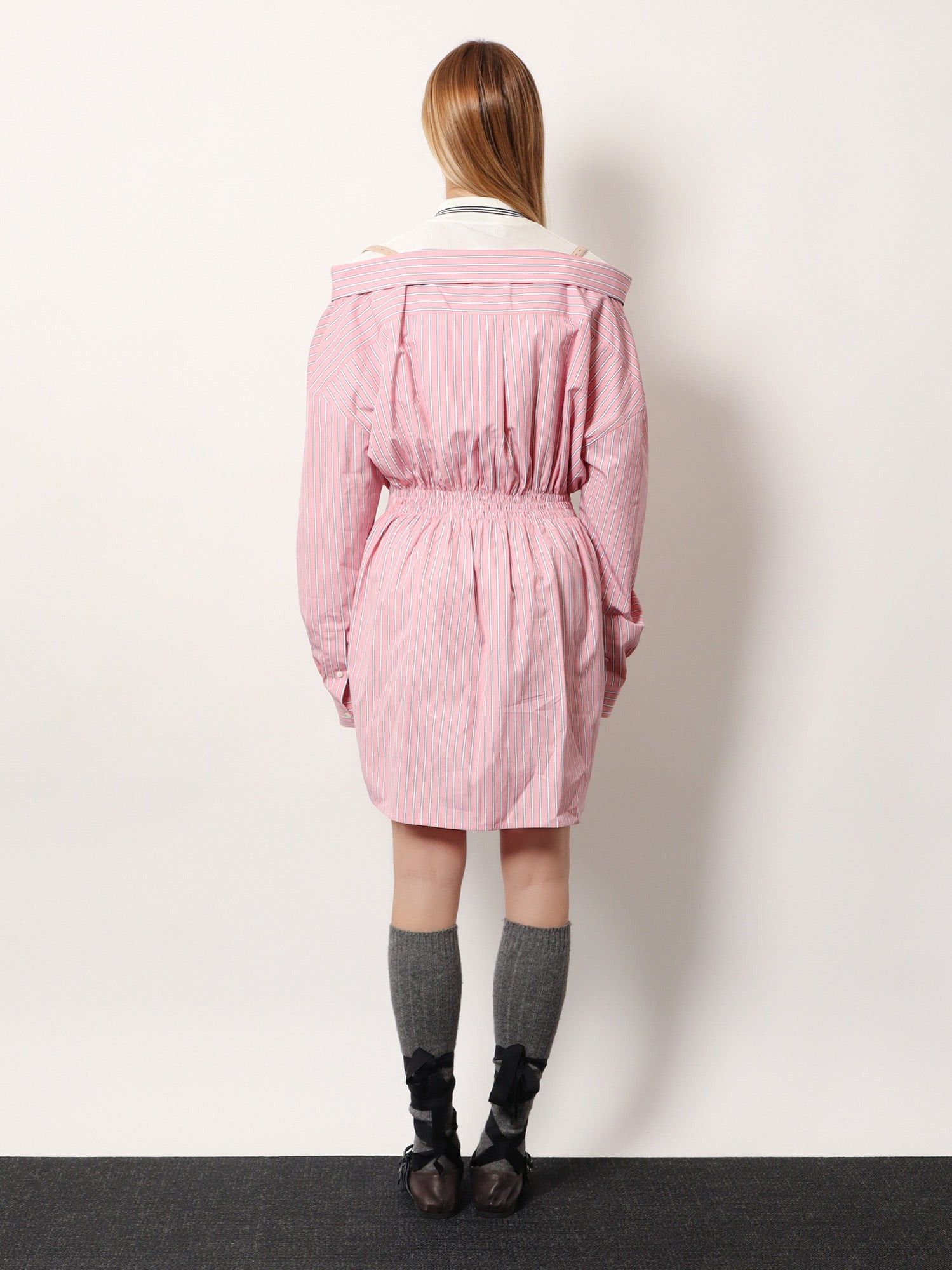 Striped Cotton Shirt Dress