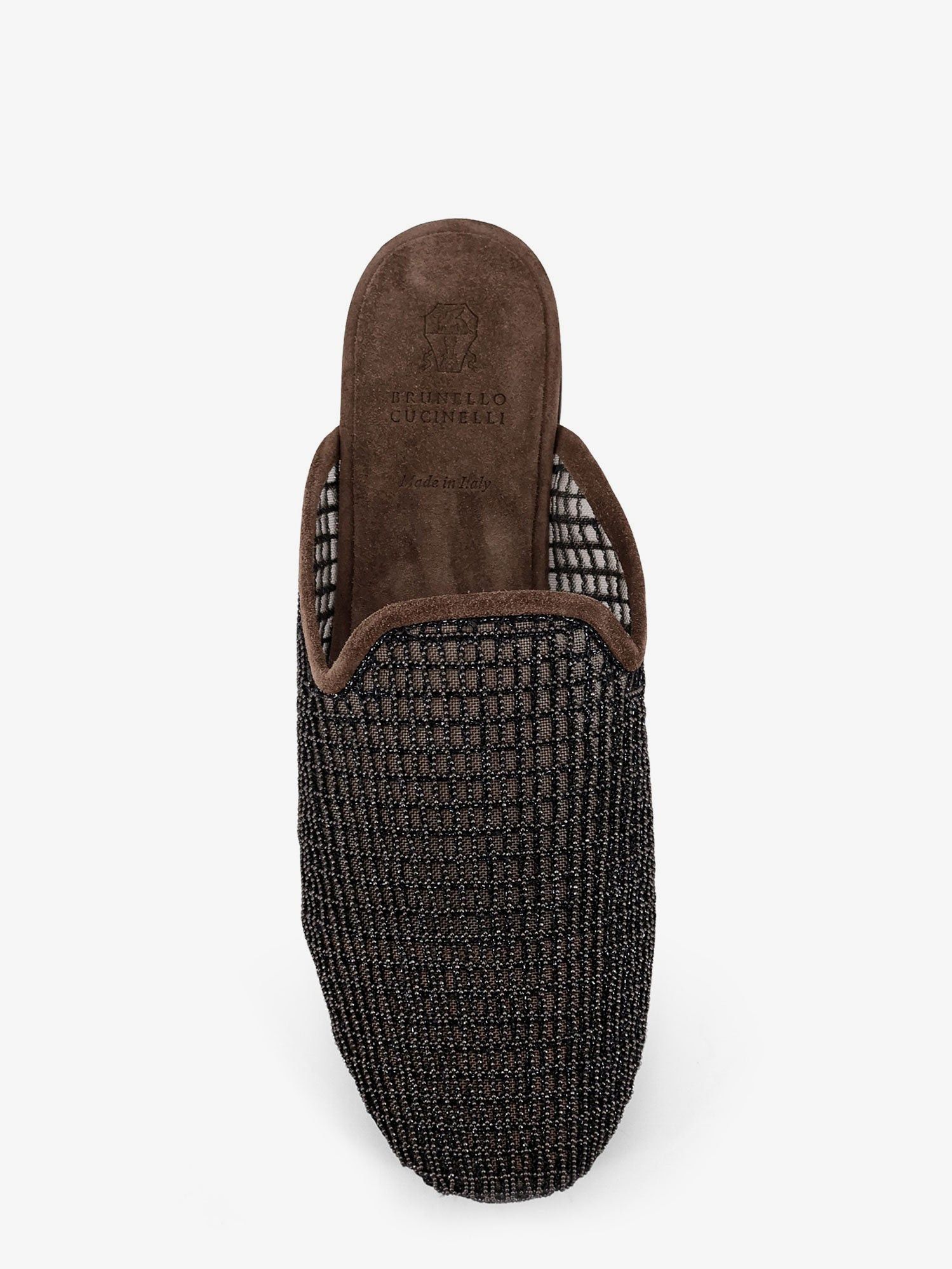 Mesh And Suede Sandals With Monili Details