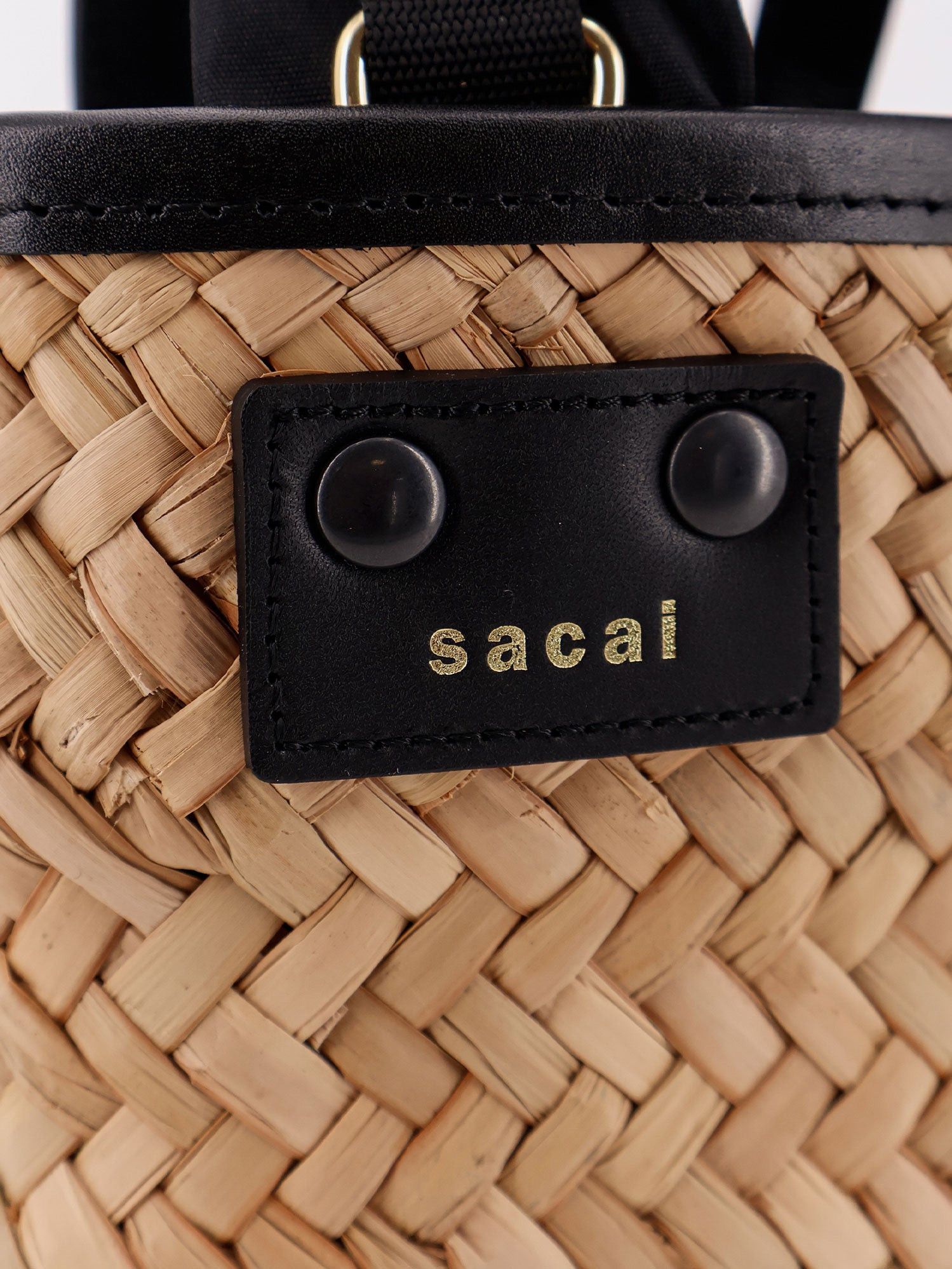Raffia And Leather Crossbody Bag