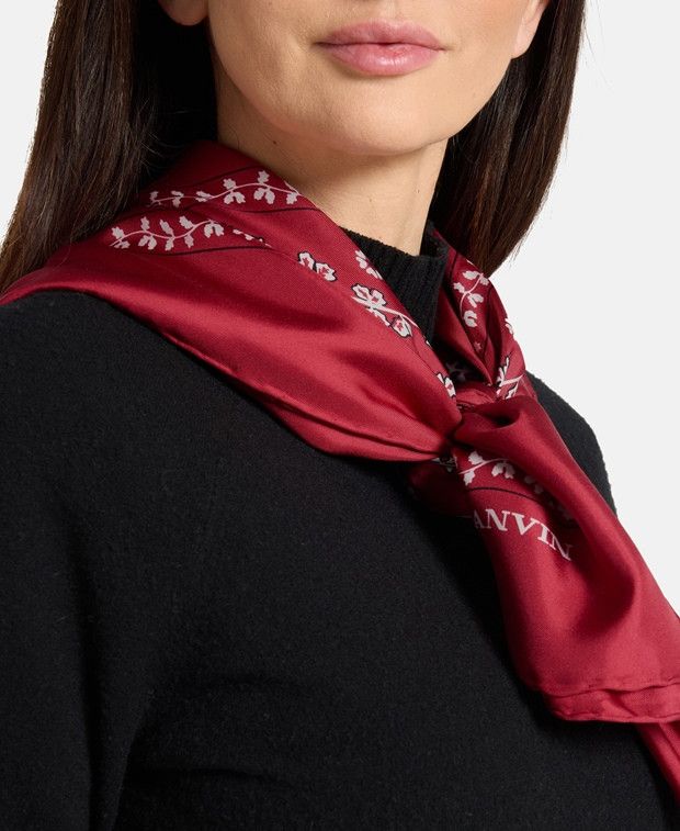 Lanvin Silk square scarf Size ONE SIZE - 2 Thumbnail