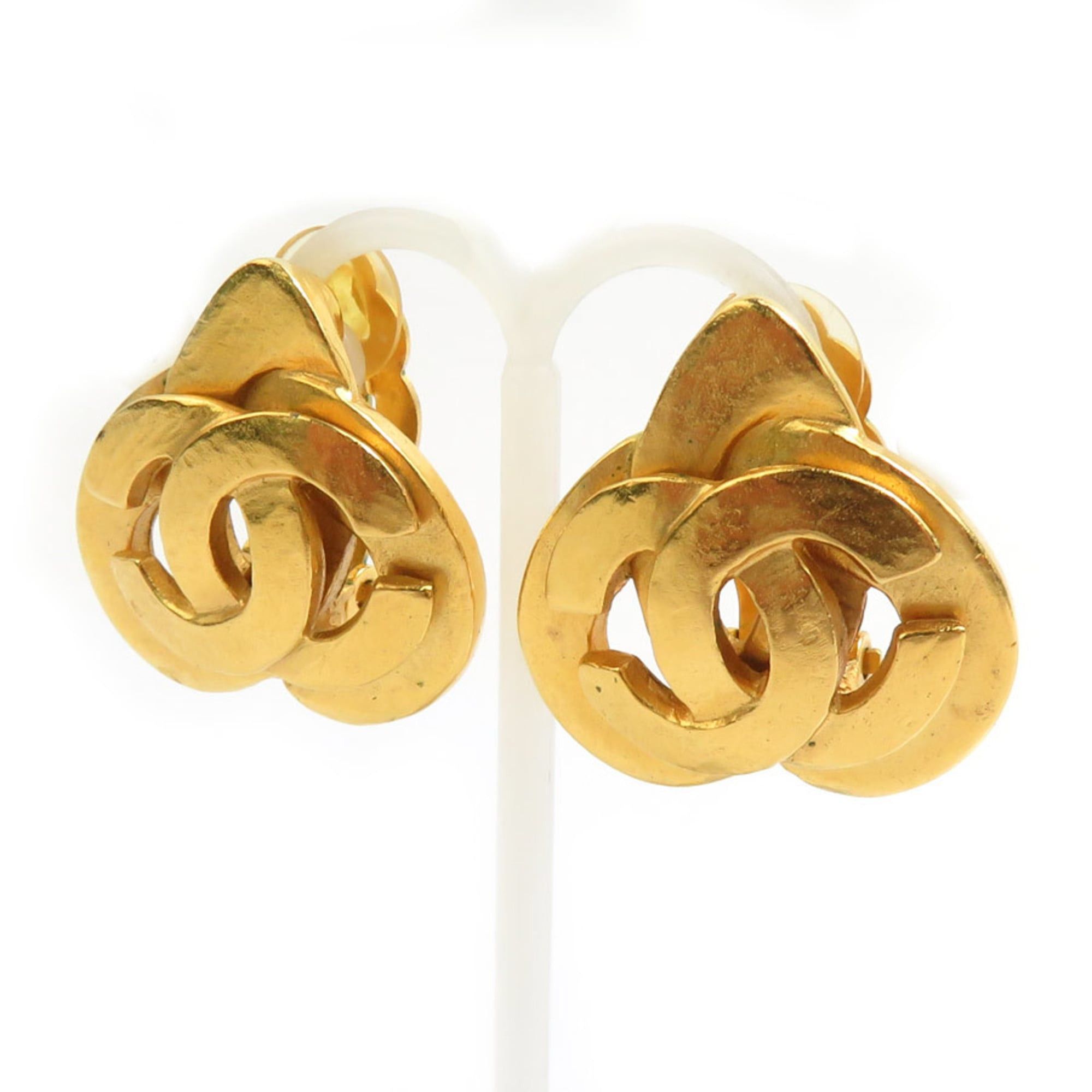 Chanel CHANEL Coco Mark Metal Gold Earrings for Women e61242g Size ONE SIZE - 2 Thumbnail