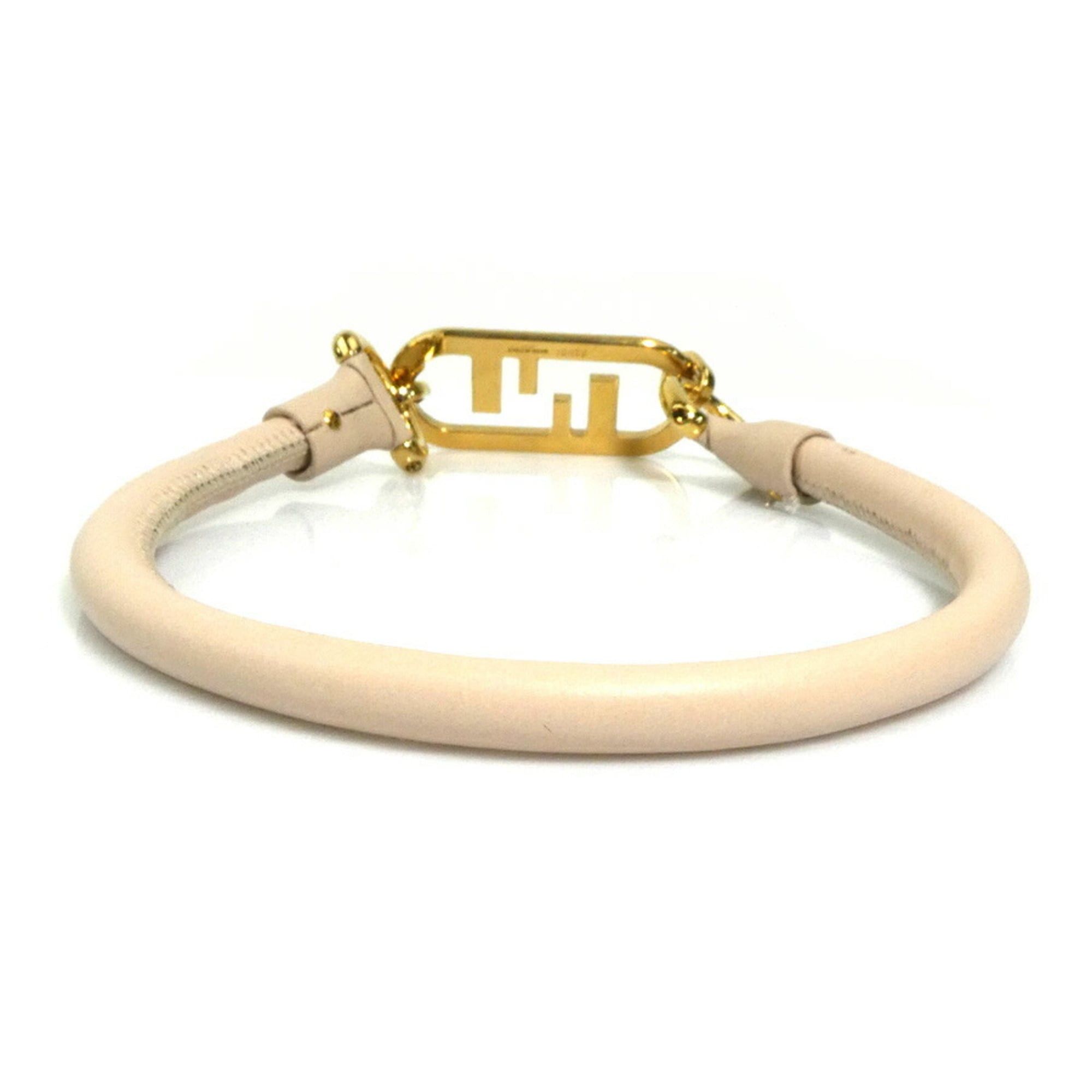 Fendi Fendi choker in leather and metal, light pink gold, women's, h31766a Size ONE SIZE - 3 Thumbnail