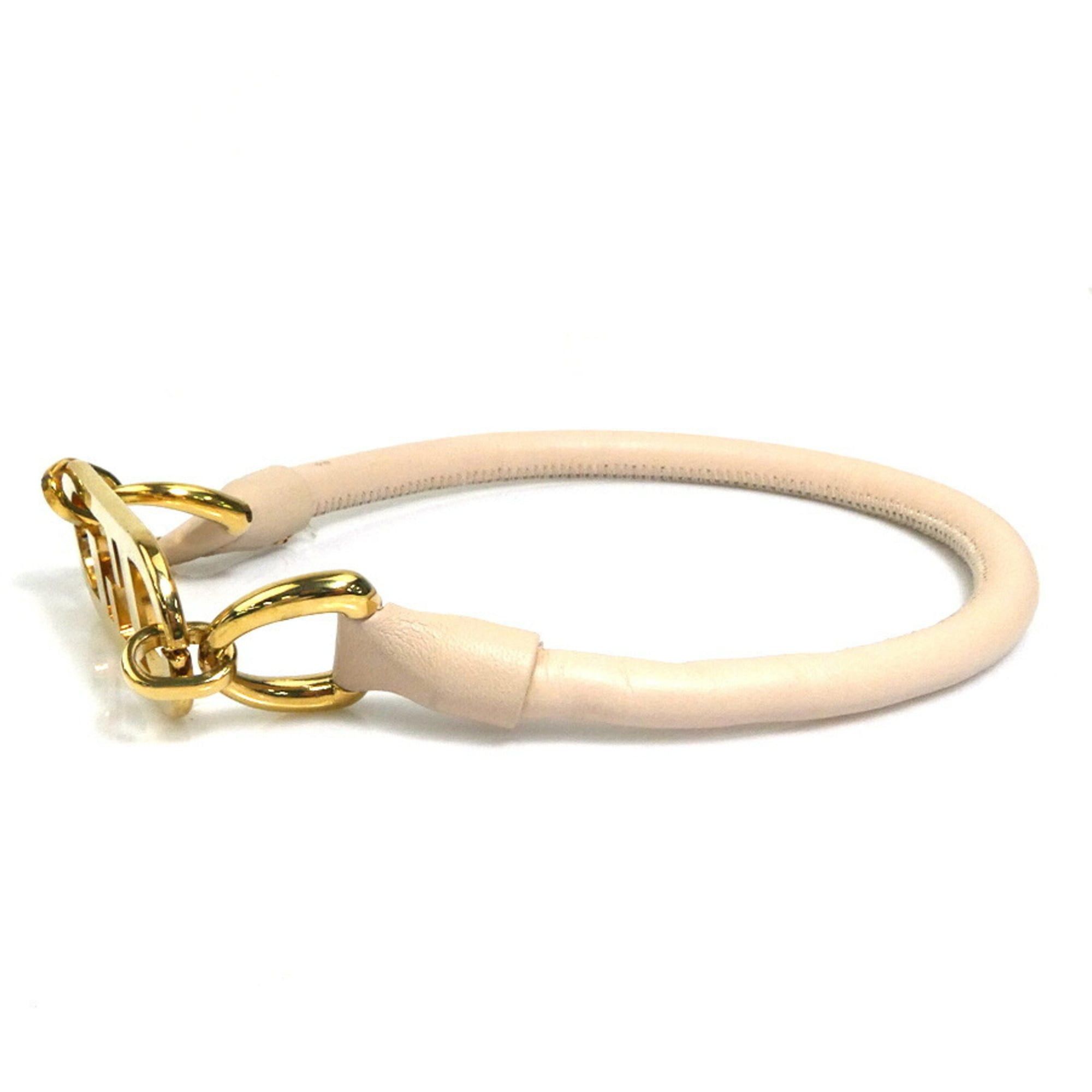 Fendi Fendi choker in leather and metal, light pink gold, women's, h31766a Size ONE SIZE - 2 Thumbnail
