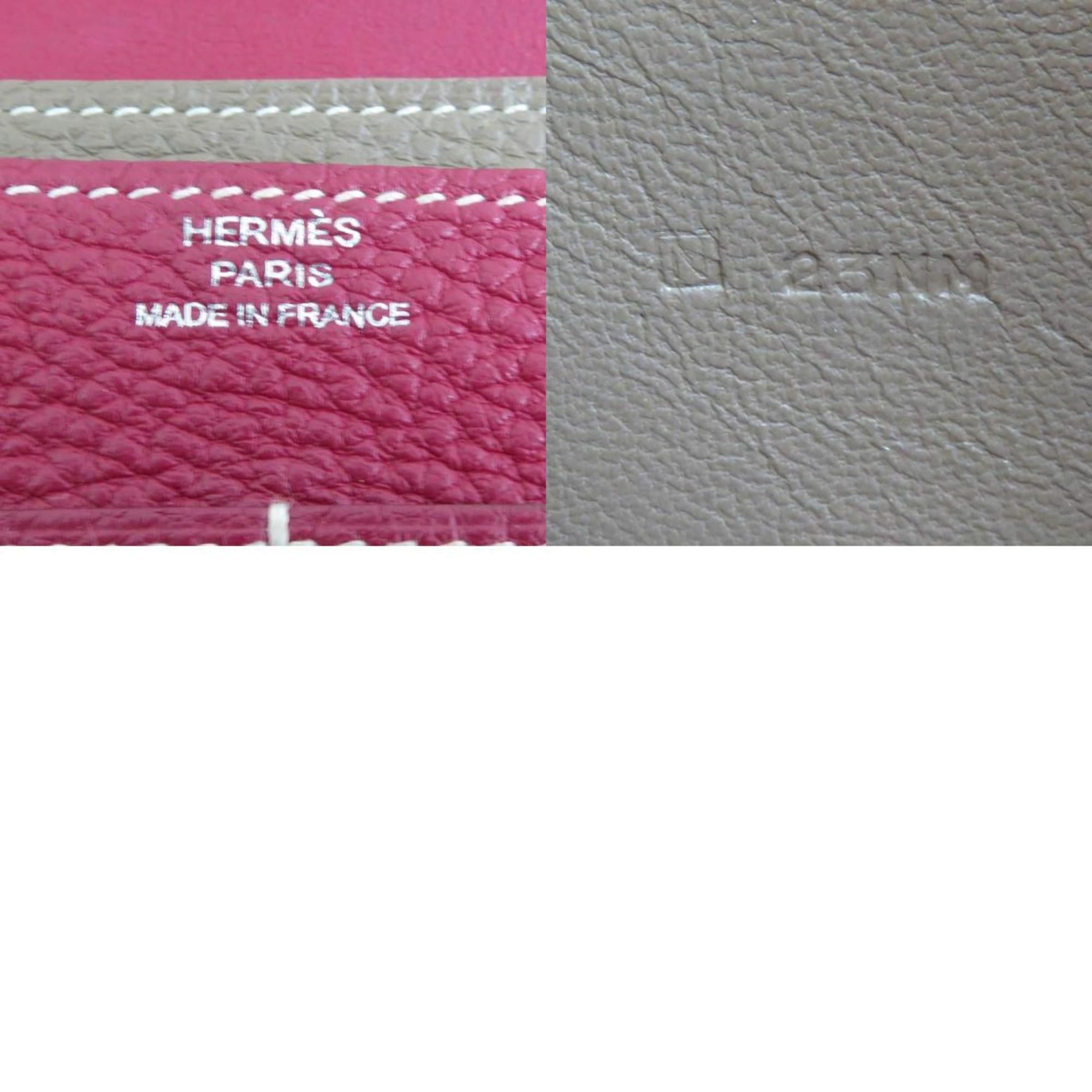 Hermes Hermes Hermès Dogon GM Togo Tosca x Etoupe Long Wallet, Unisex, h31758a Size ONE SIZE - 5 Thumbnail