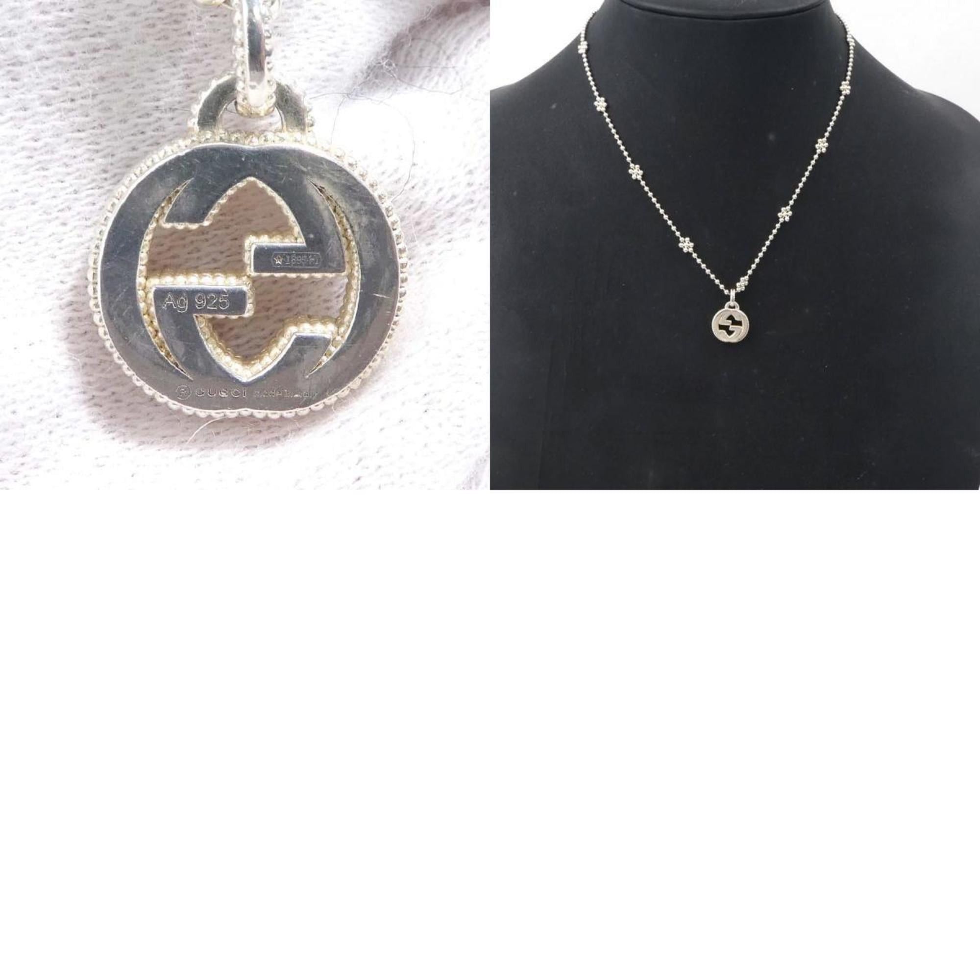 Gucci Gucci Interlocking G Necklace in 925 Sterling Silver for Women e61170a Size ONE SIZE - 5 Thumbnail