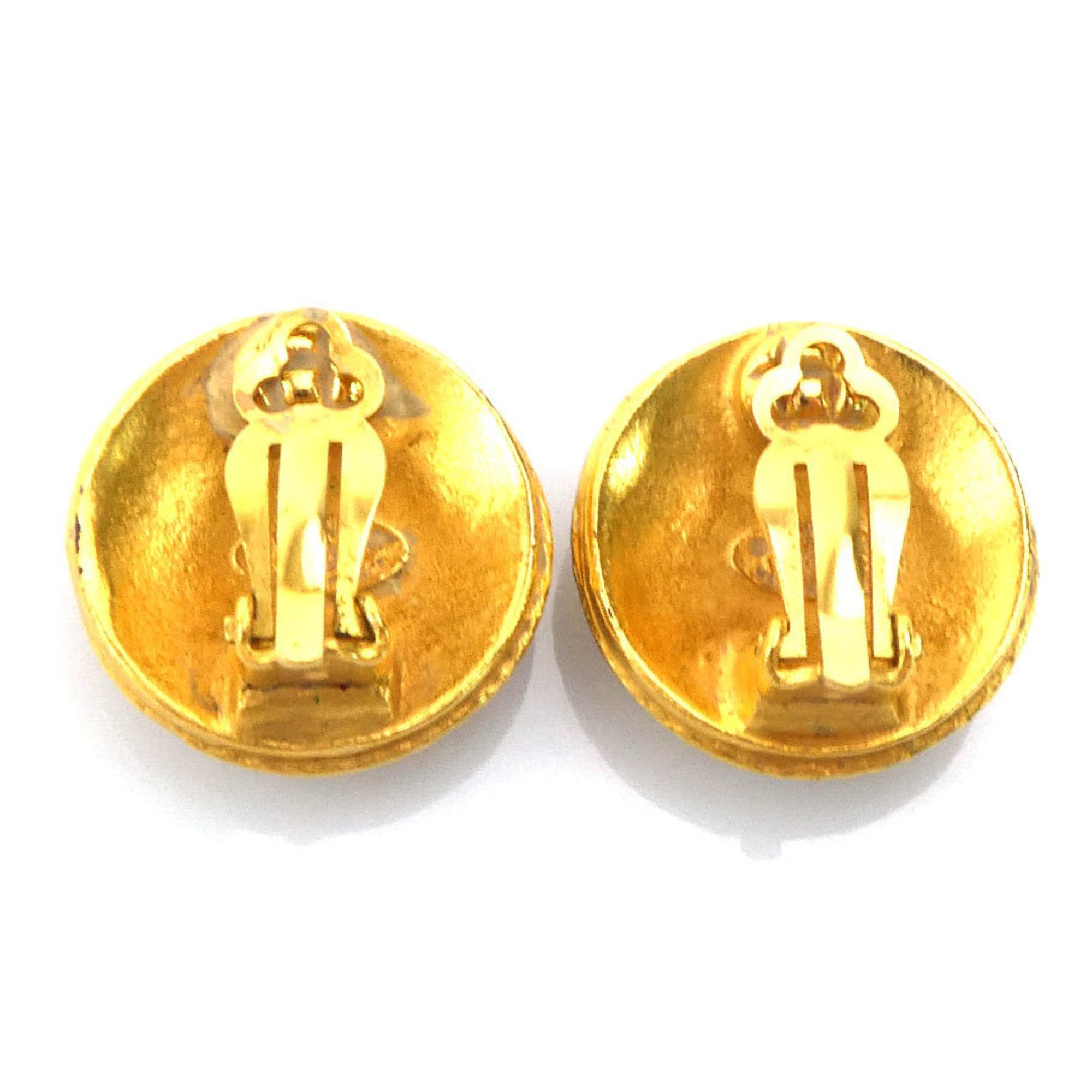 Chanel CHANEL Coco Mark Metal Gold Earrings for Women e61204a Size ONE SIZE - 3 Thumbnail