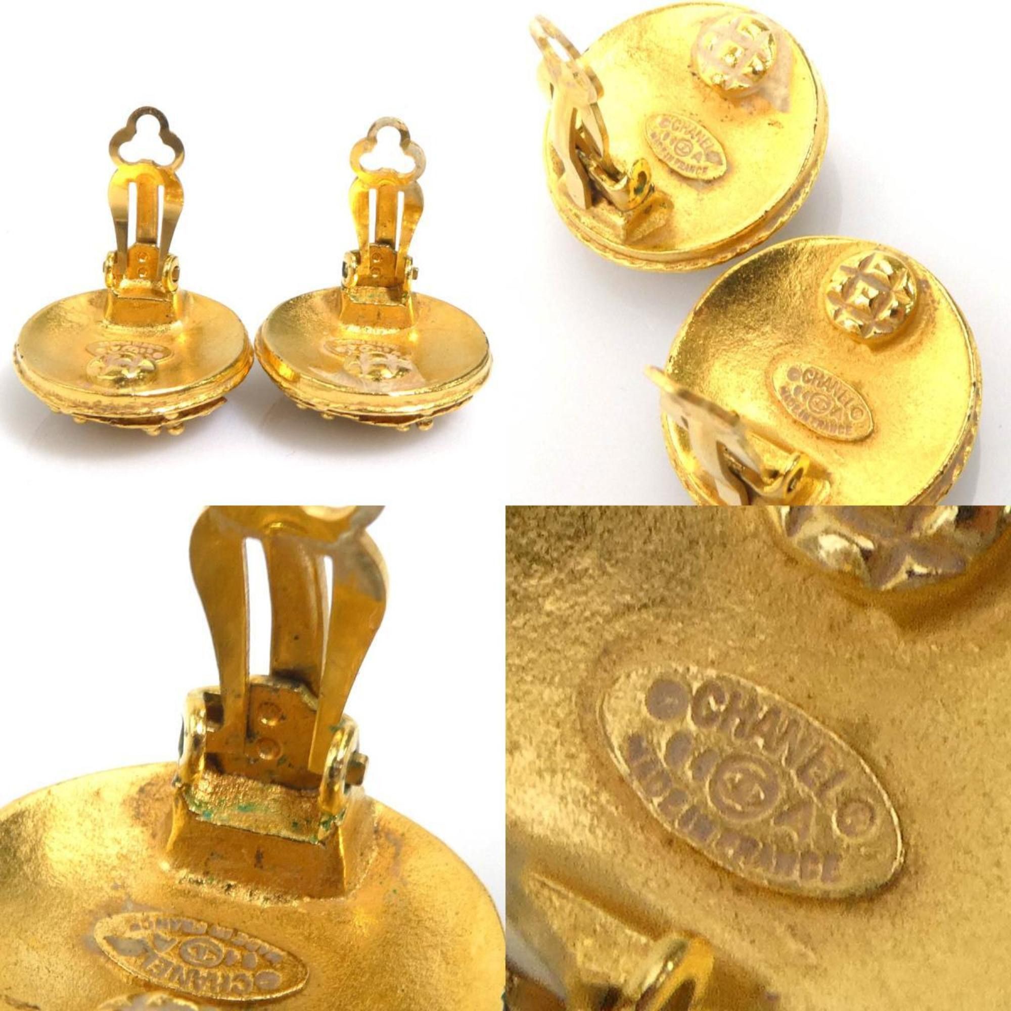 Chanel CHANEL Coco Mark Metal Gold Earrings for Women e61204a Size ONE SIZE - 5 Thumbnail