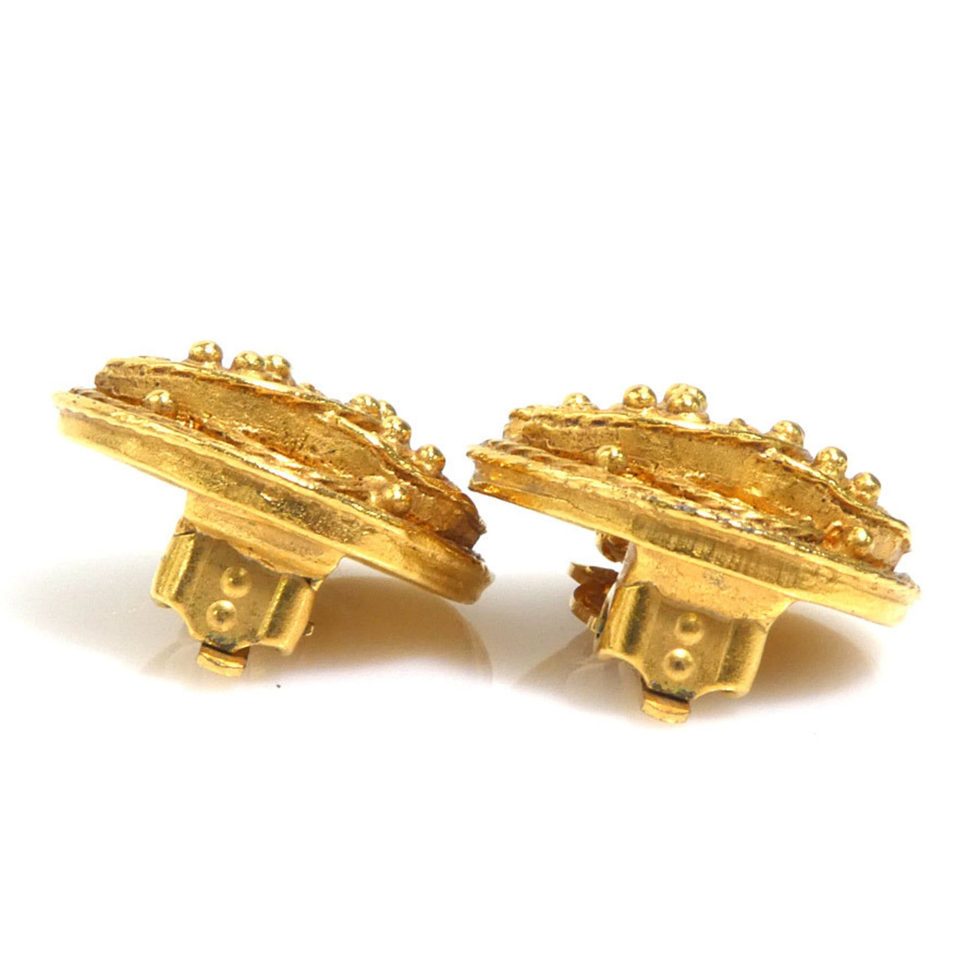 Chanel CHANEL Coco Mark Metal Gold Earrings for Women e61204a Size ONE SIZE - 4 Thumbnail