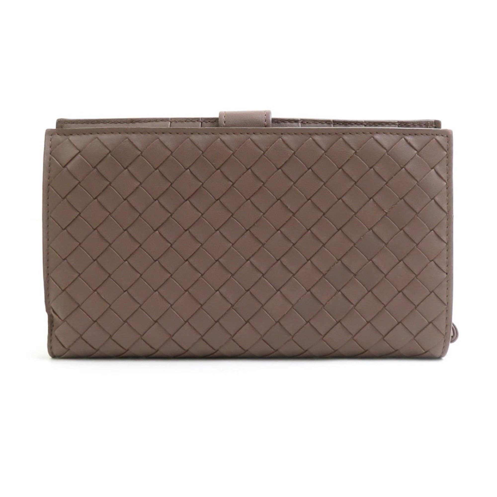 Bottega Veneta Bottega Veneta bi-fold wallet in light brown intrecciato leather, unisex, h31782g Size ONE SIZE - 2 Thumbnail