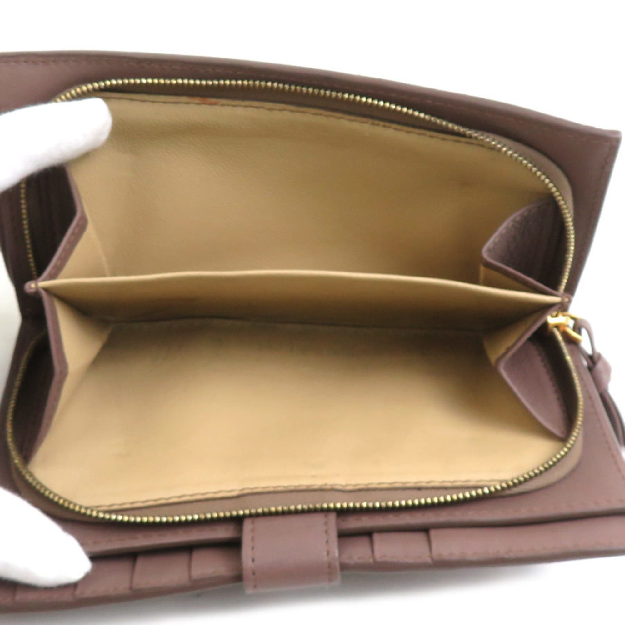 Bottega Veneta Bottega Veneta bi-fold wallet in light brown intrecciato leather, unisex, h31782g Size ONE SIZE - 4 Thumbnail