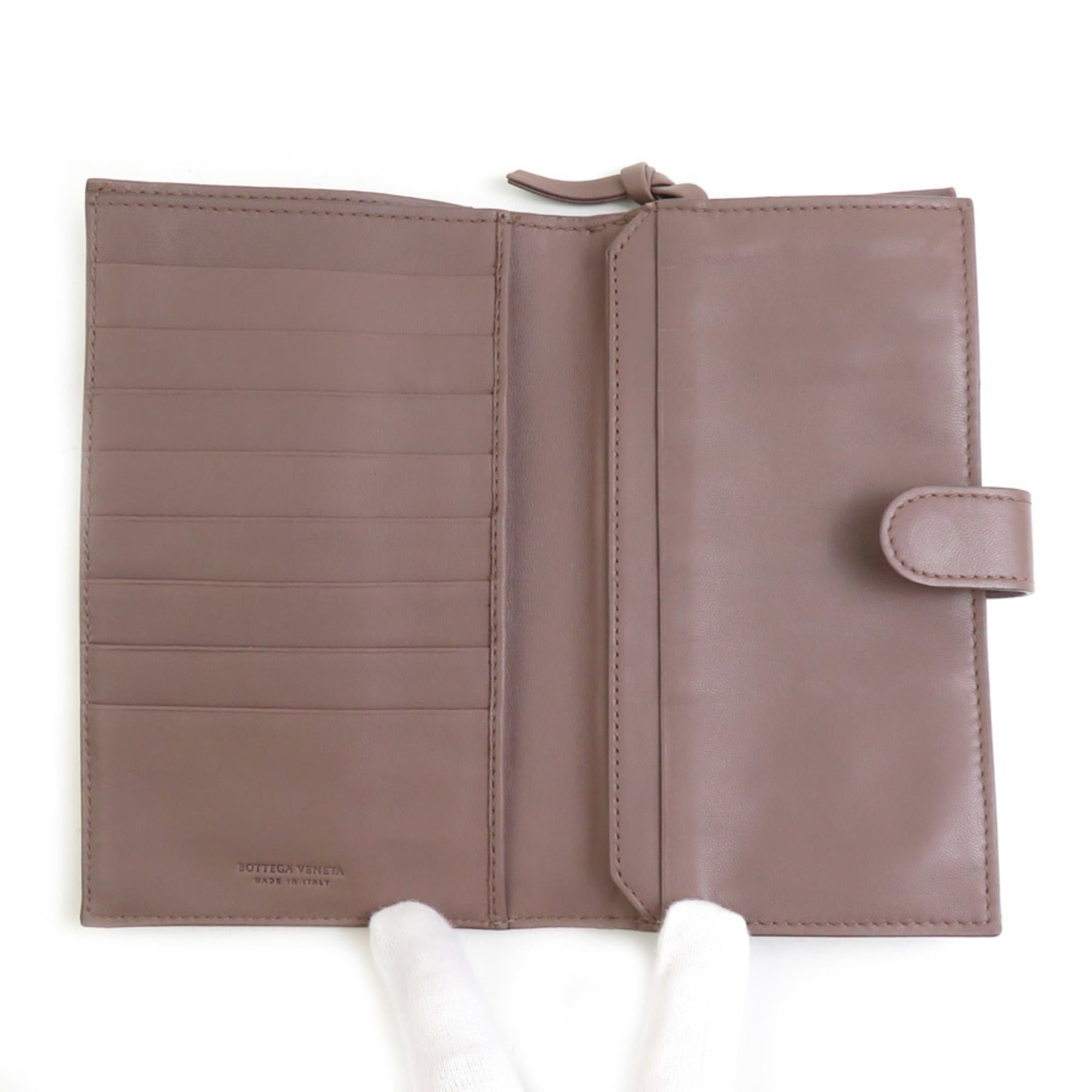 Bottega Veneta Bottega Veneta bi-fold wallet in light brown intrecciato leather, unisex, h31782g Size ONE SIZE - 3 Thumbnail