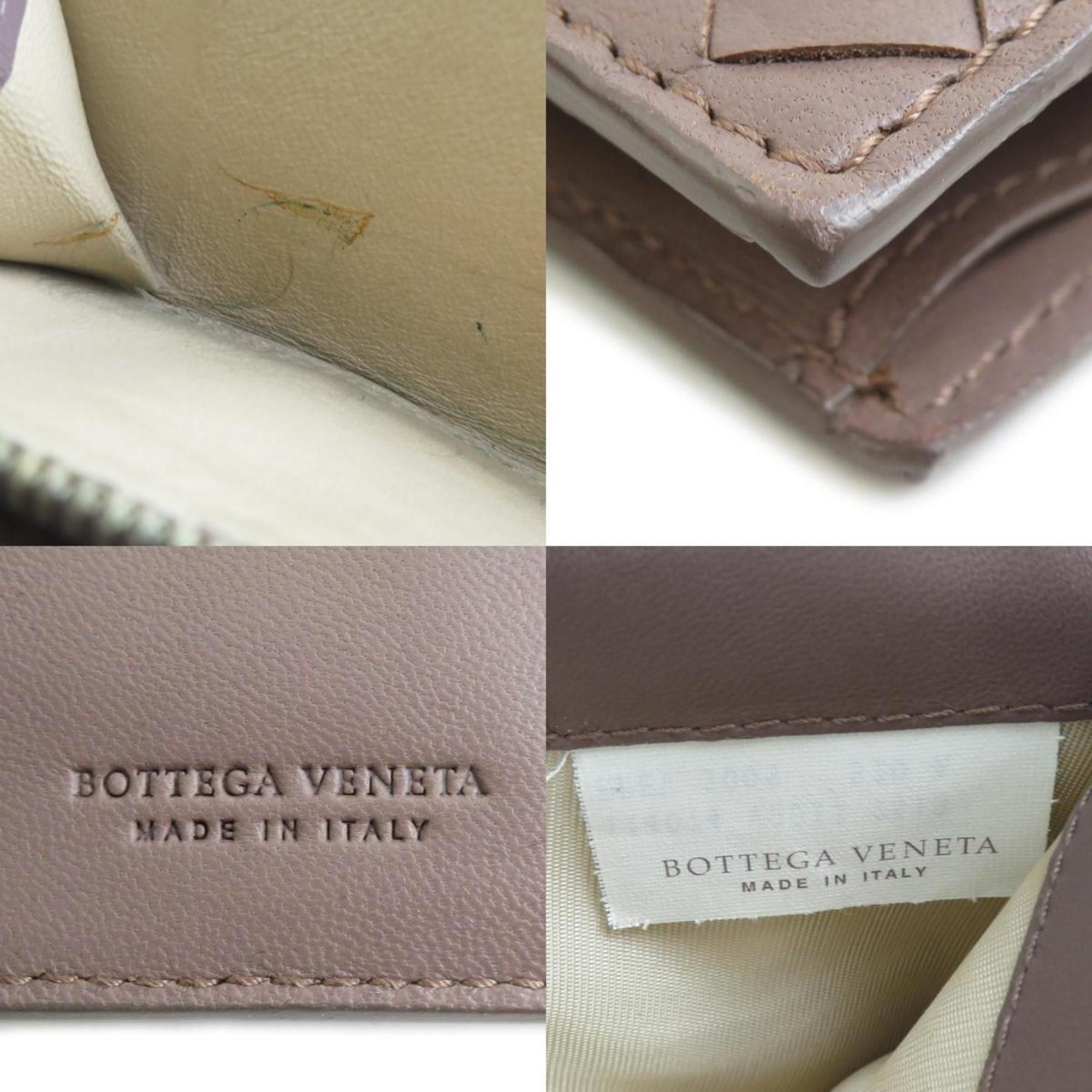 Bottega Veneta Bottega Veneta bi-fold wallet in light brown intrecciato leather, unisex, h31782g Size ONE SIZE - 5 Thumbnail