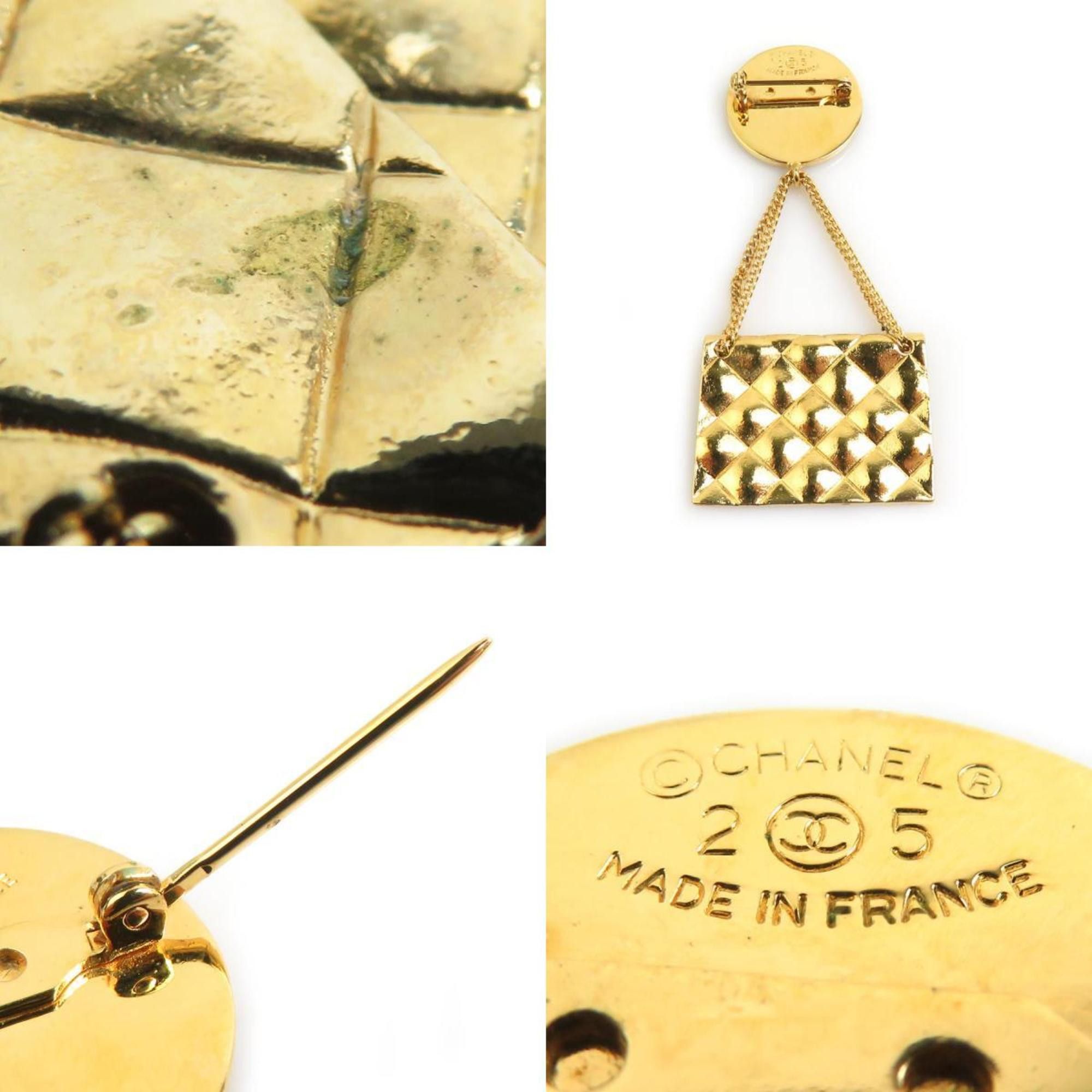 Chanel CHANEL Coco Mark Bag Motif Metal Gold Brooch for Women e61202i Size ONE SIZE - 5 Thumbnail