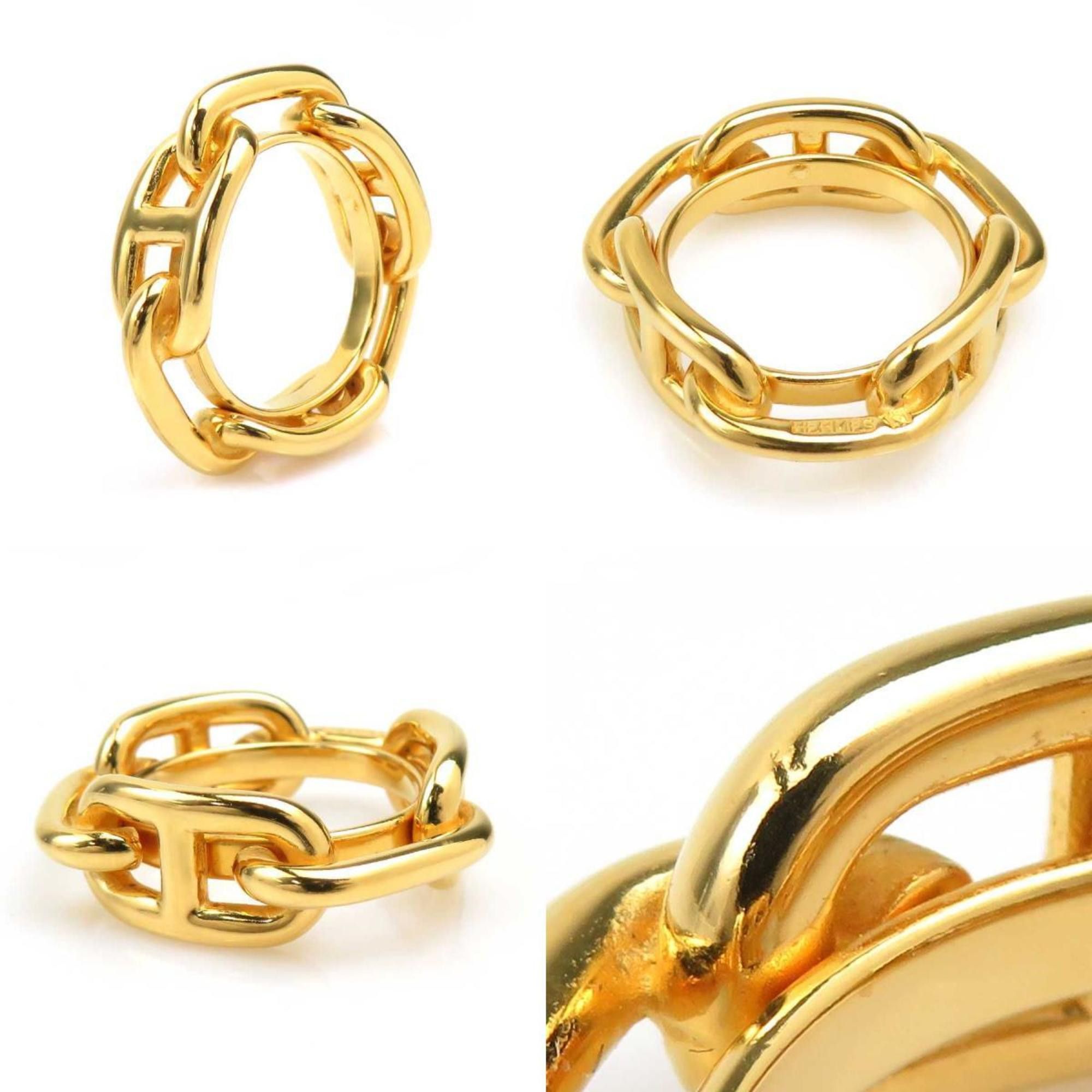 Hermes Hermes Chaine d'Ancre scarf and ring in metal gold for women (e61225a) Size ONE SIZE - 4 Thumbnail