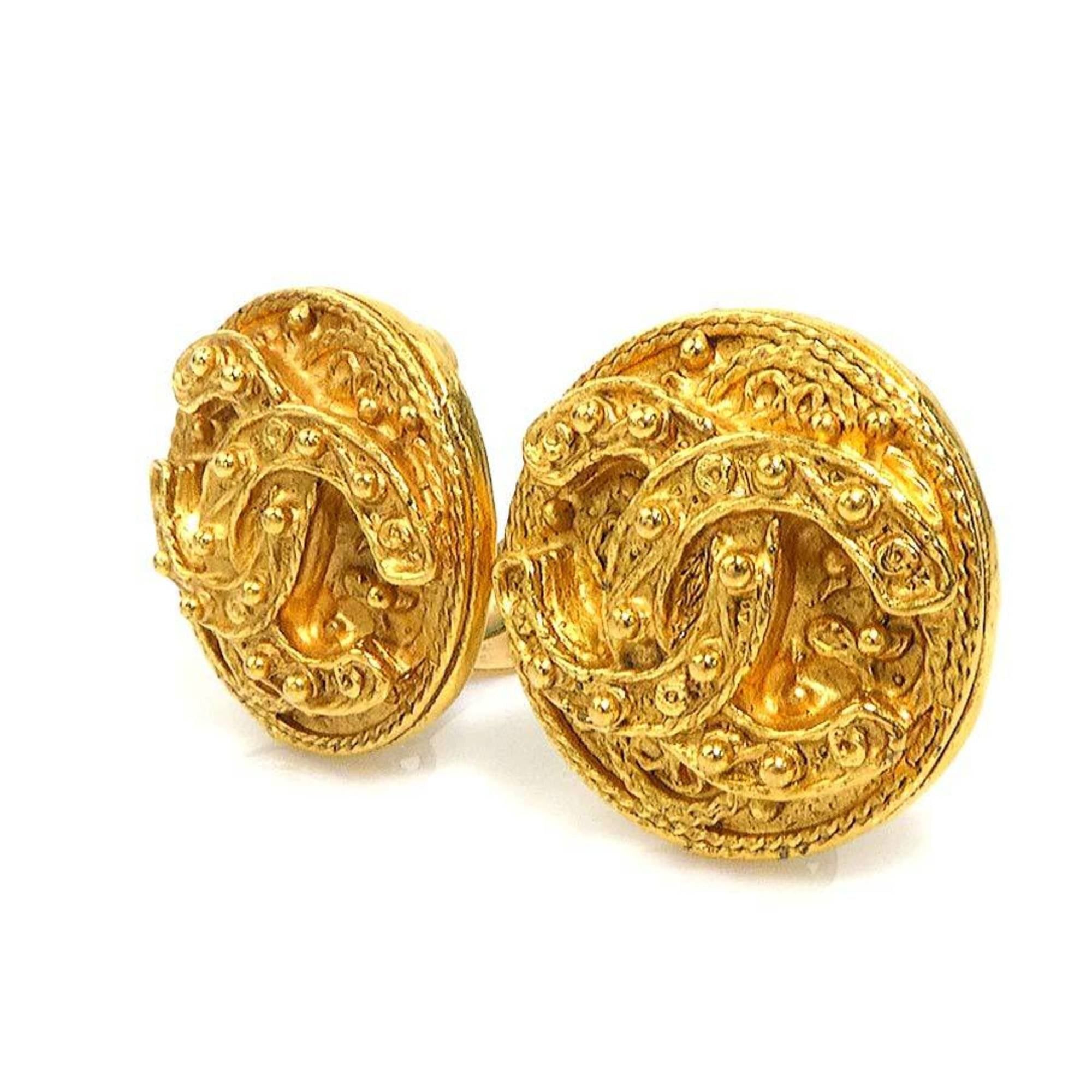 Chanel CHANEL Coco Mark Metal Gold Earrings for Women e61203a Size ONE SIZE - 2 Thumbnail