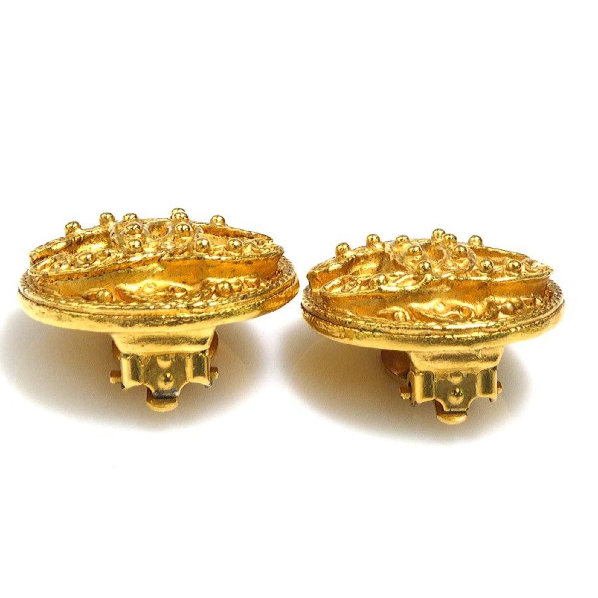 Chanel CHANEL Coco Mark Metal Gold Earrings for Women e61203a Size ONE SIZE - 3 Thumbnail