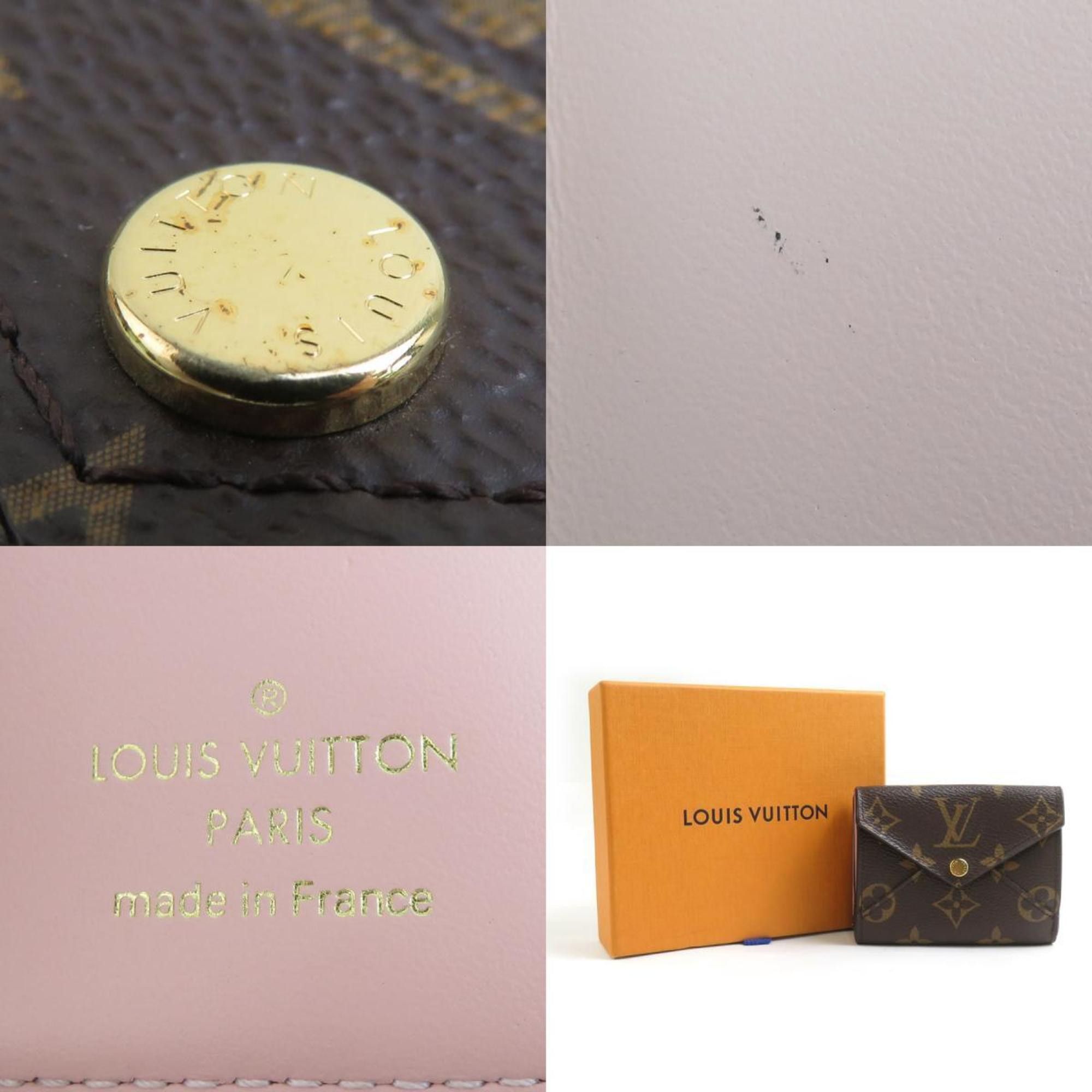 Louis Vuitton Louis Vuitton Monogram Celeste Tri-fold Wallet, Compact, Canvas, Brown/Pink Gold, Women's, M81665 e61157i Size ONE SIZE - 5 Thumbnail