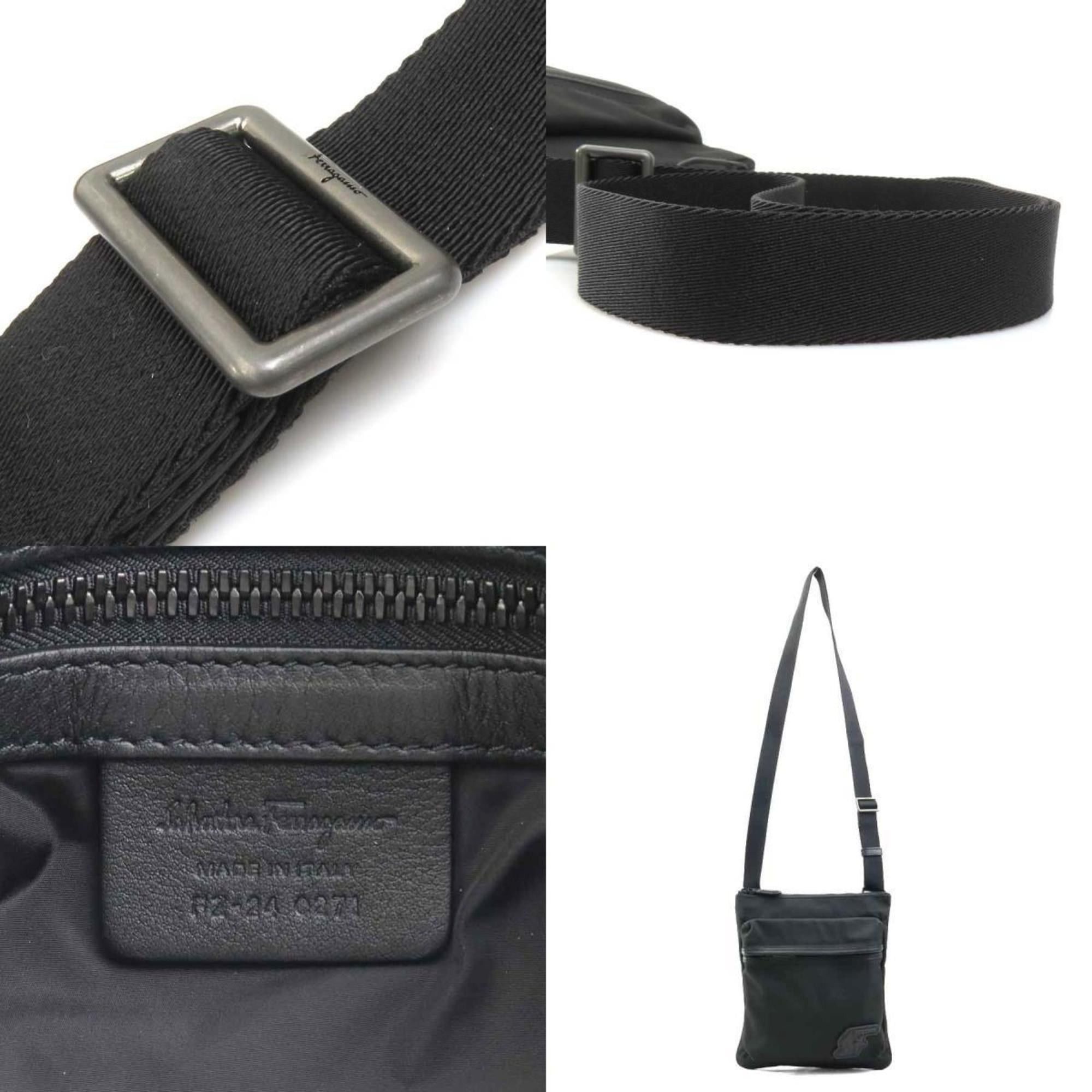 Salvatore Ferragamo Salvatore Ferragamo Men's Nylon Black Shoulder Bag (H31735N) Size ONE SIZE - 5 Thumbnail