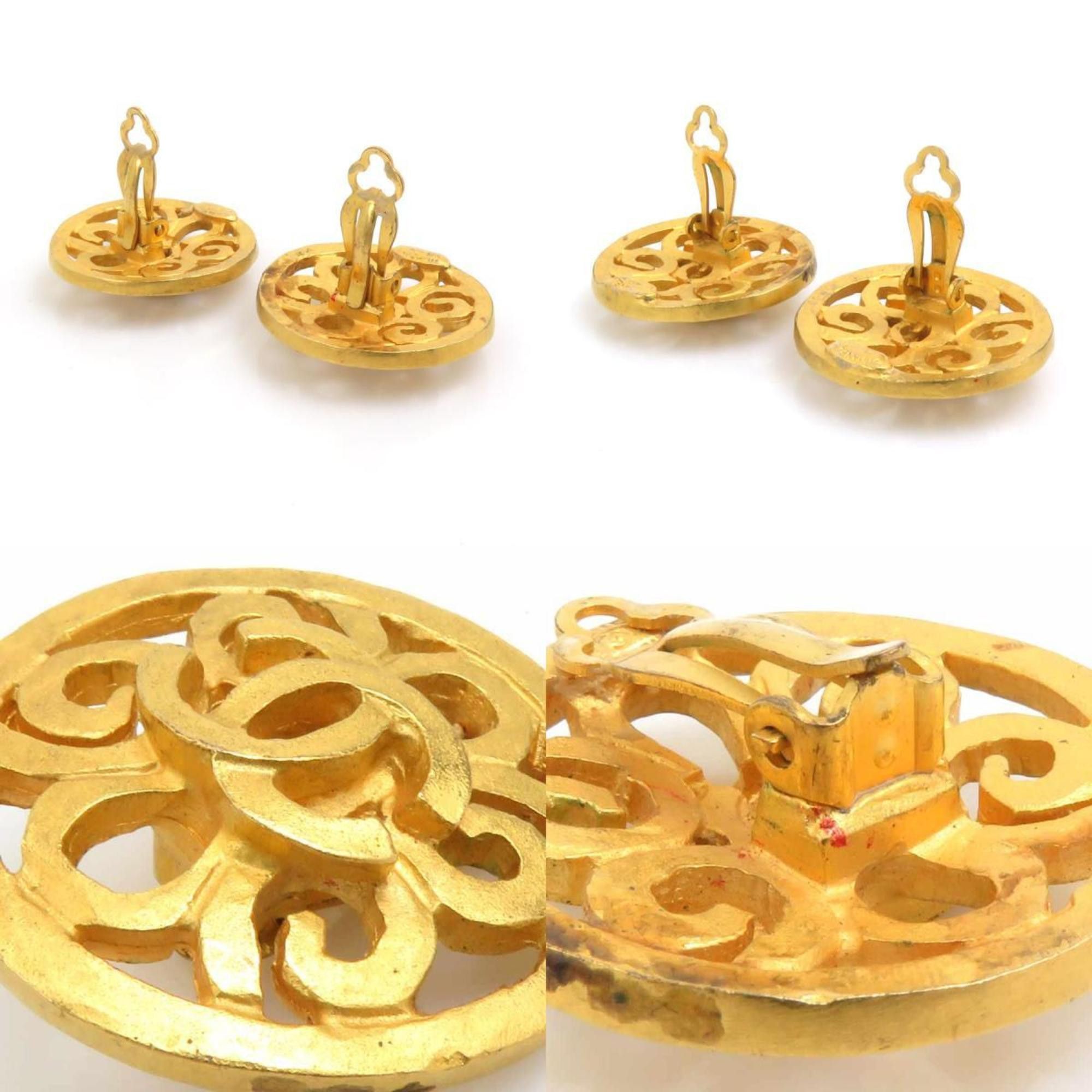 Chanel CHANEL Metal Gold Earrings for Women h31768a Size ONE SIZE - 4 Thumbnail