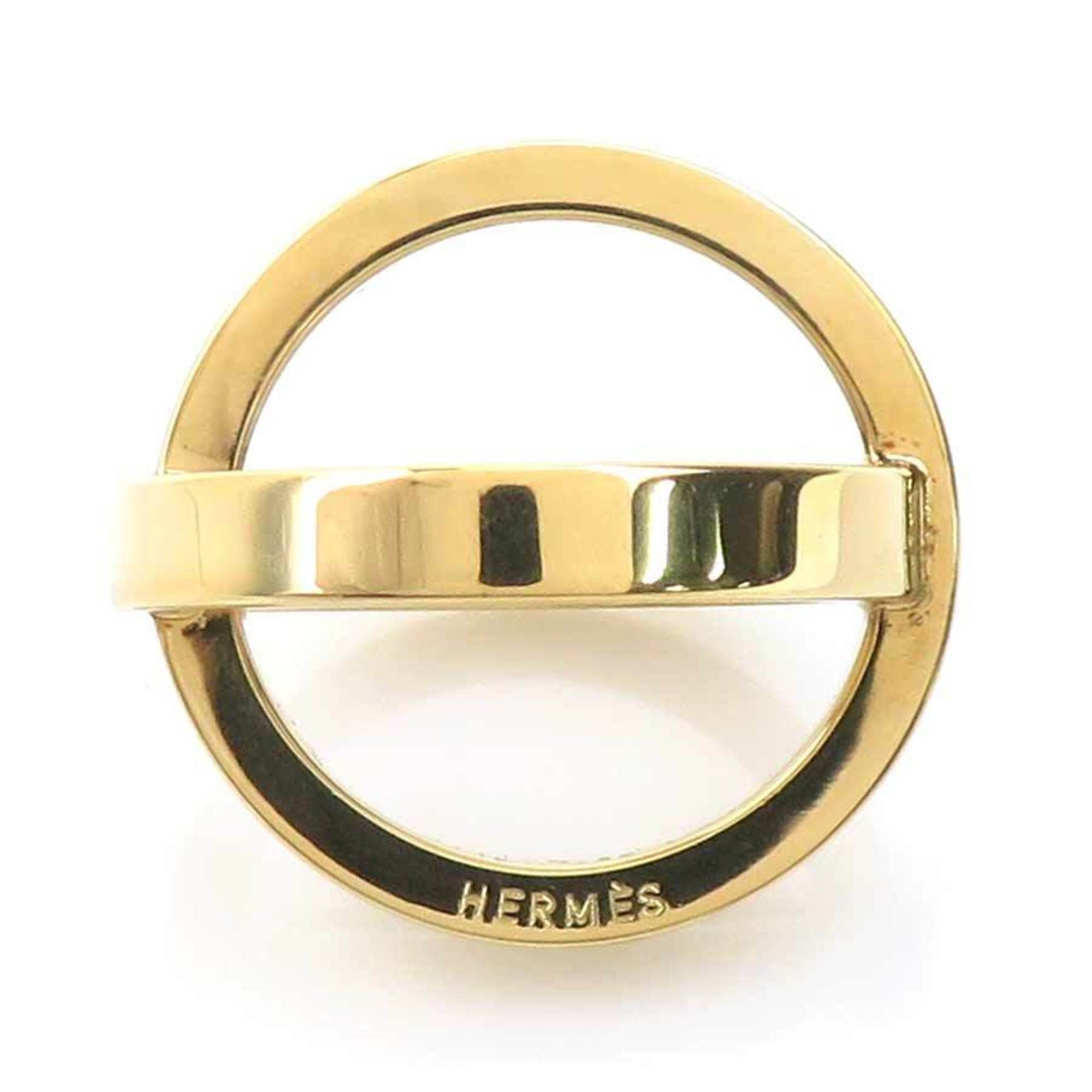Hermes Hermes Hermès Bijoutierie Fantaisie scarf and ring in gold, women's, e61166a Size ONE SIZE - 3 Thumbnail