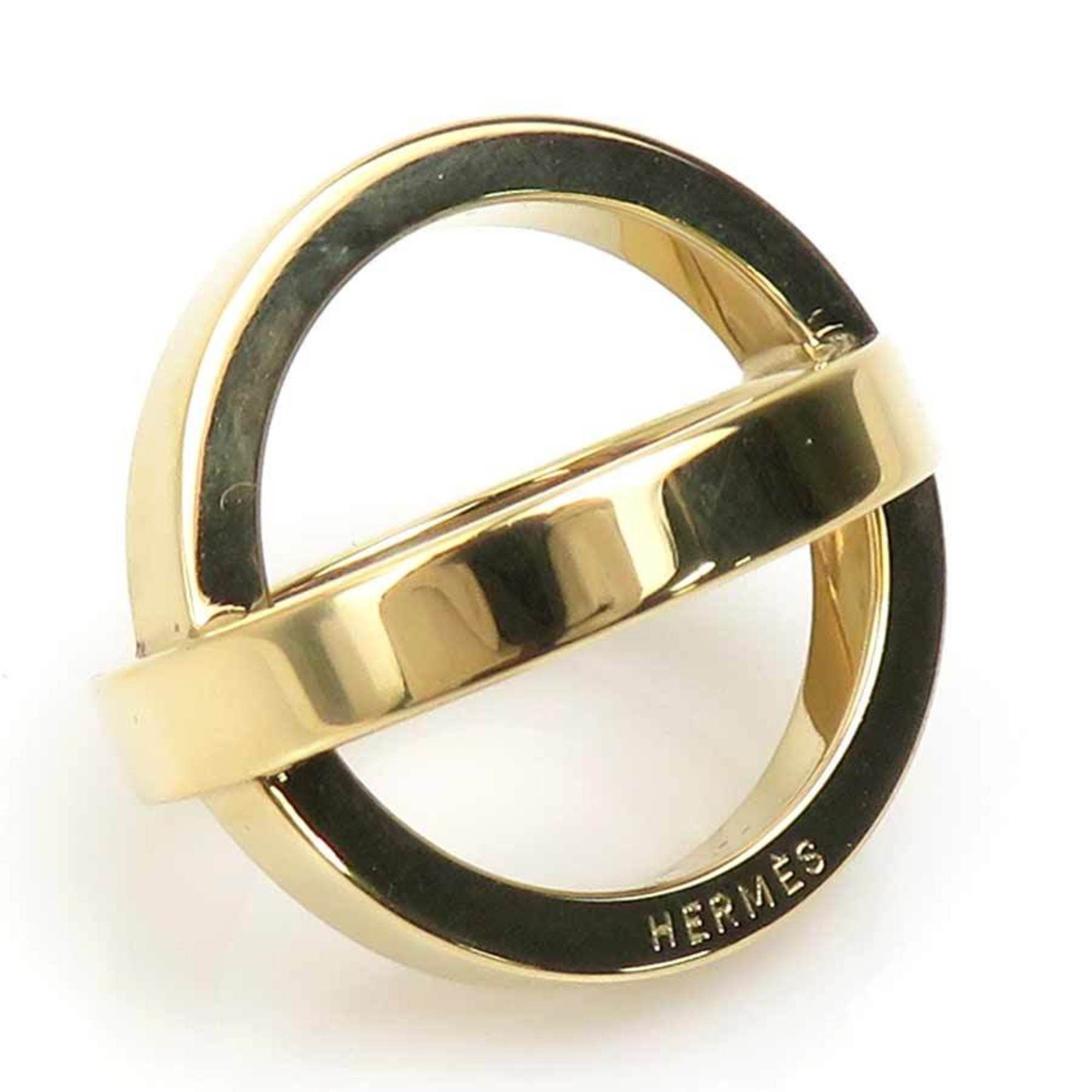 Hermes Hermes Hermès Bijoutierie Fantaisie scarf and ring in gold, women's, e61166a Size ONE SIZE - 2 Thumbnail