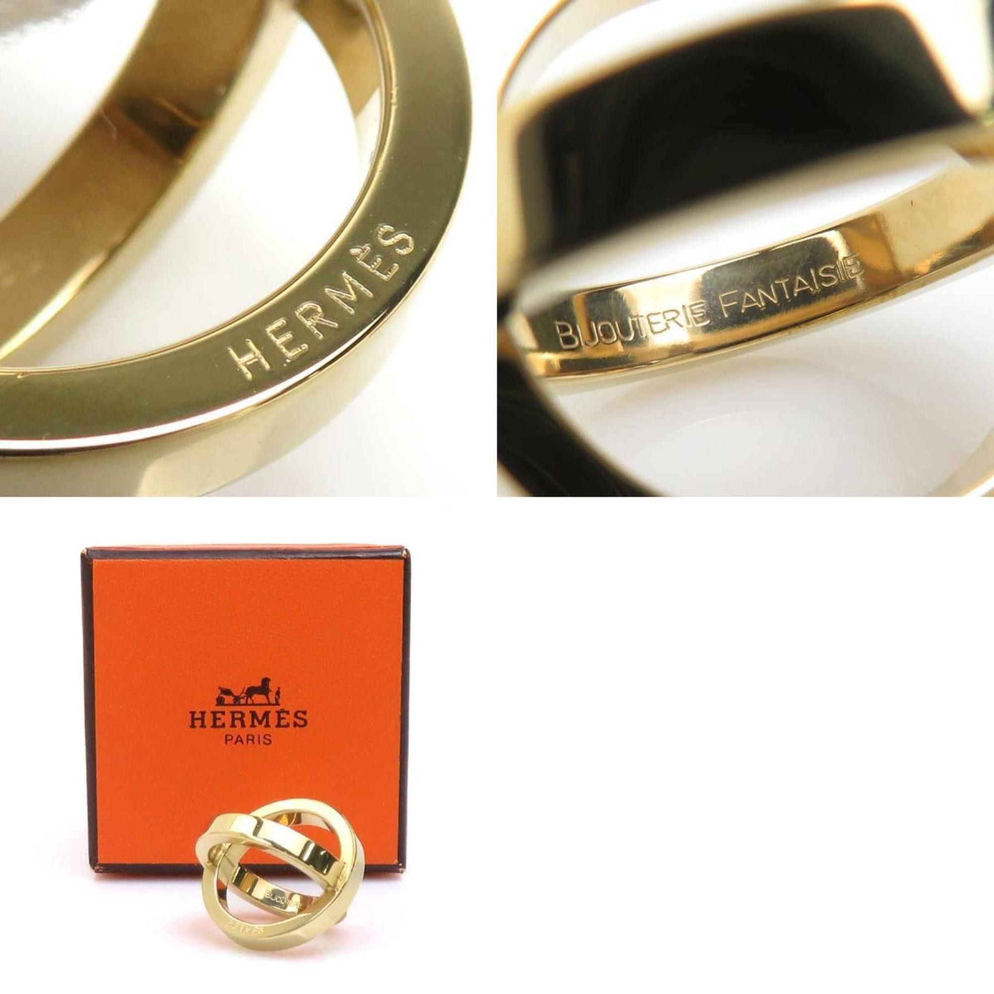 Hermes Hermes Hermès Bijoutierie Fantaisie scarf and ring in gold, women's, e61166a Size ONE SIZE - 5 Thumbnail